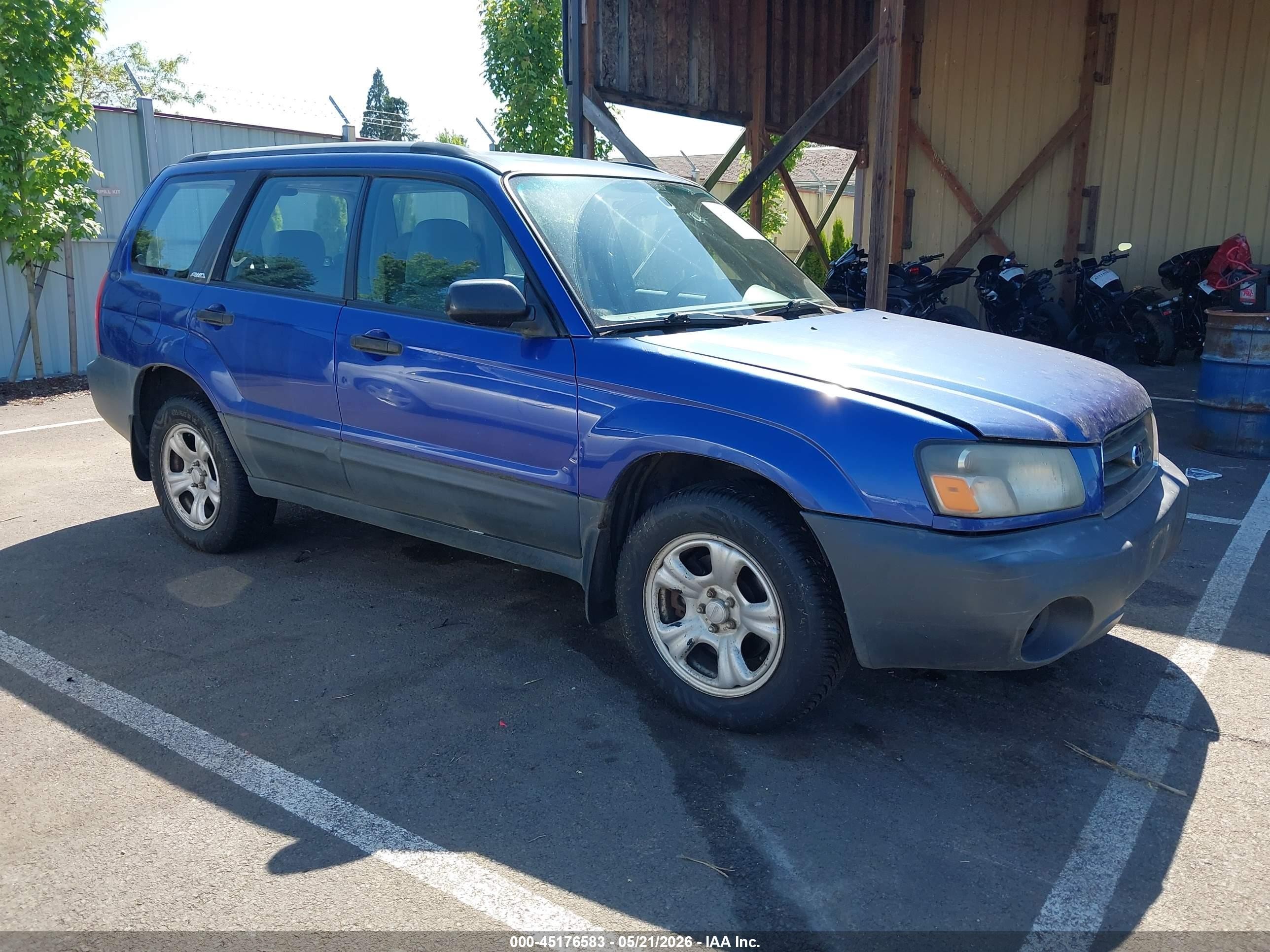 2003 Subaru Forester X, VIN JF1SG63603H708221 — Side