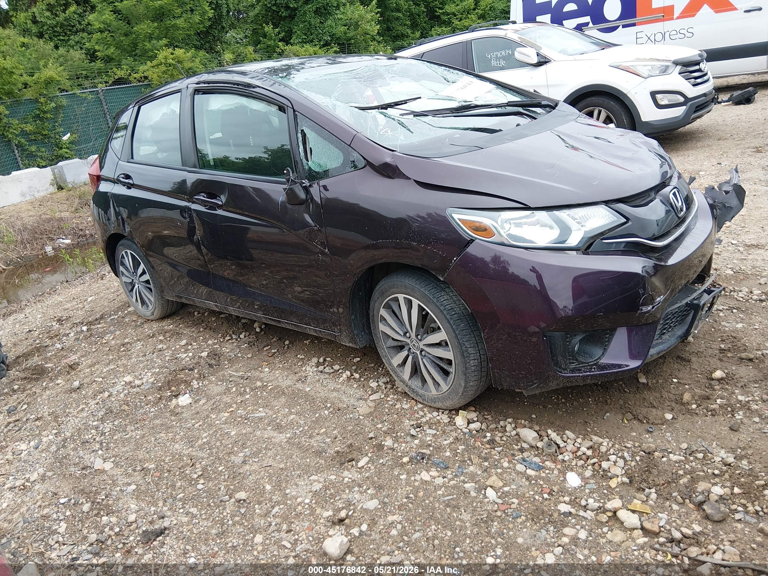 2016 Honda Fit EX, VIN 3HGGK5H70GM704876 — Rollover