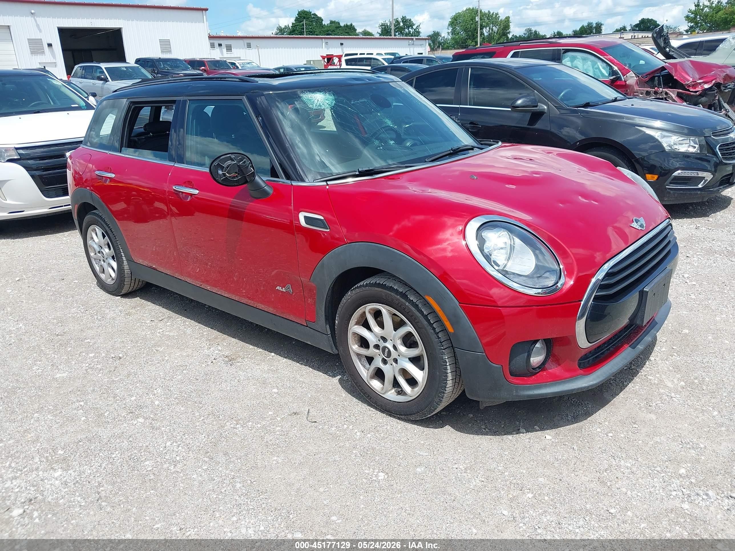 2017 MINI Clubman Cooper, VIN WMWLU1C57H2F27404 — Hail