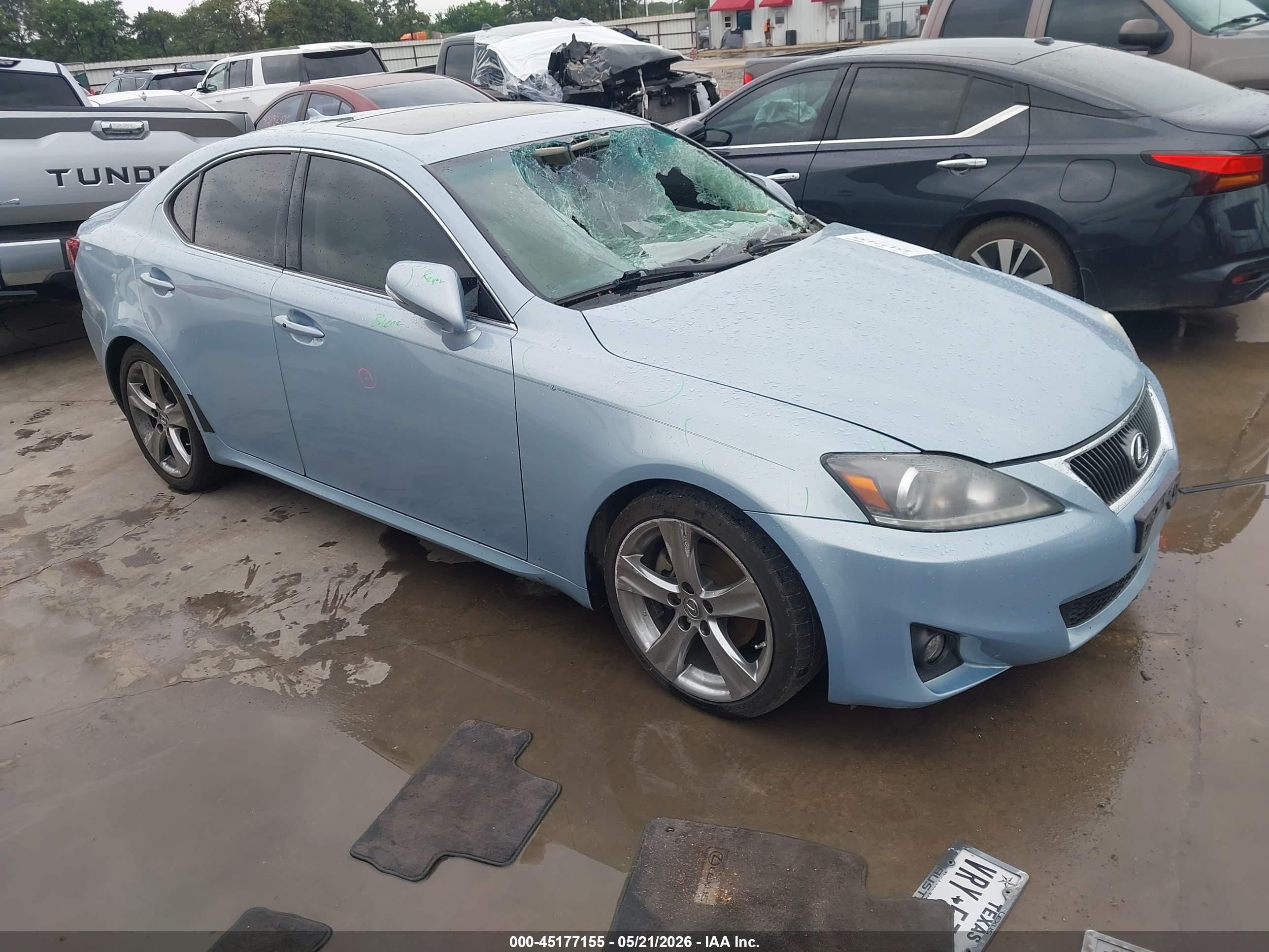 2012 Lexus IS 250, VIN JTHBF5C23C5178122 — Roof