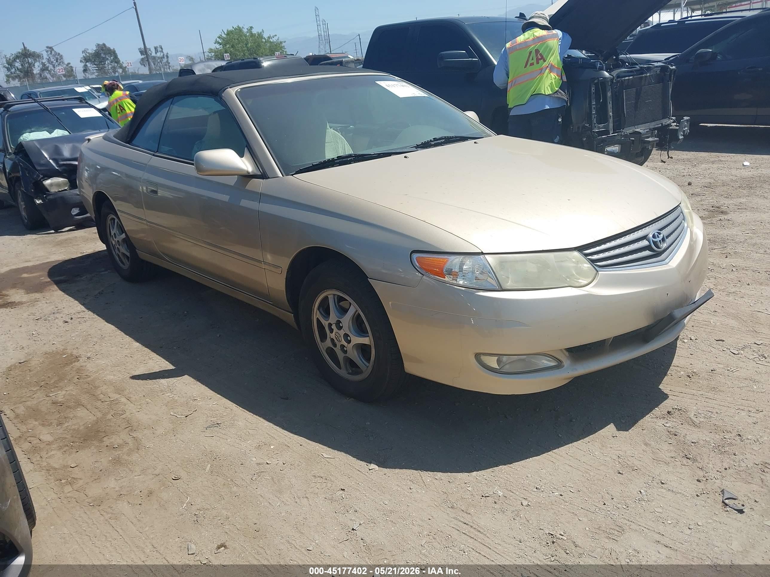 2003 Toyota Solara SE, VIN 2T1FE22P83C024932 — Rear end