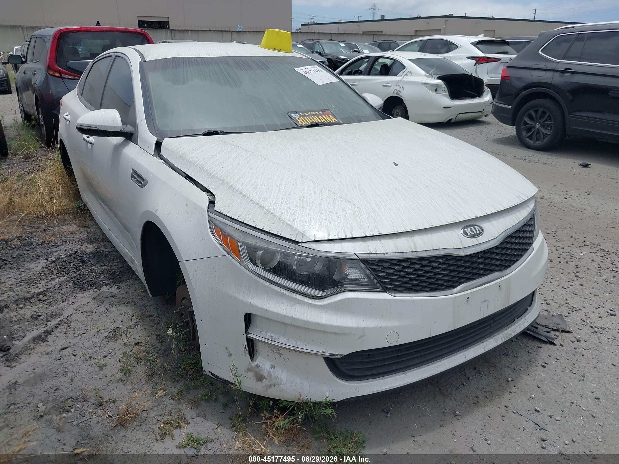 2018 Kia Optima LX, VIN KNAGT4L30J5218279 — Stripped