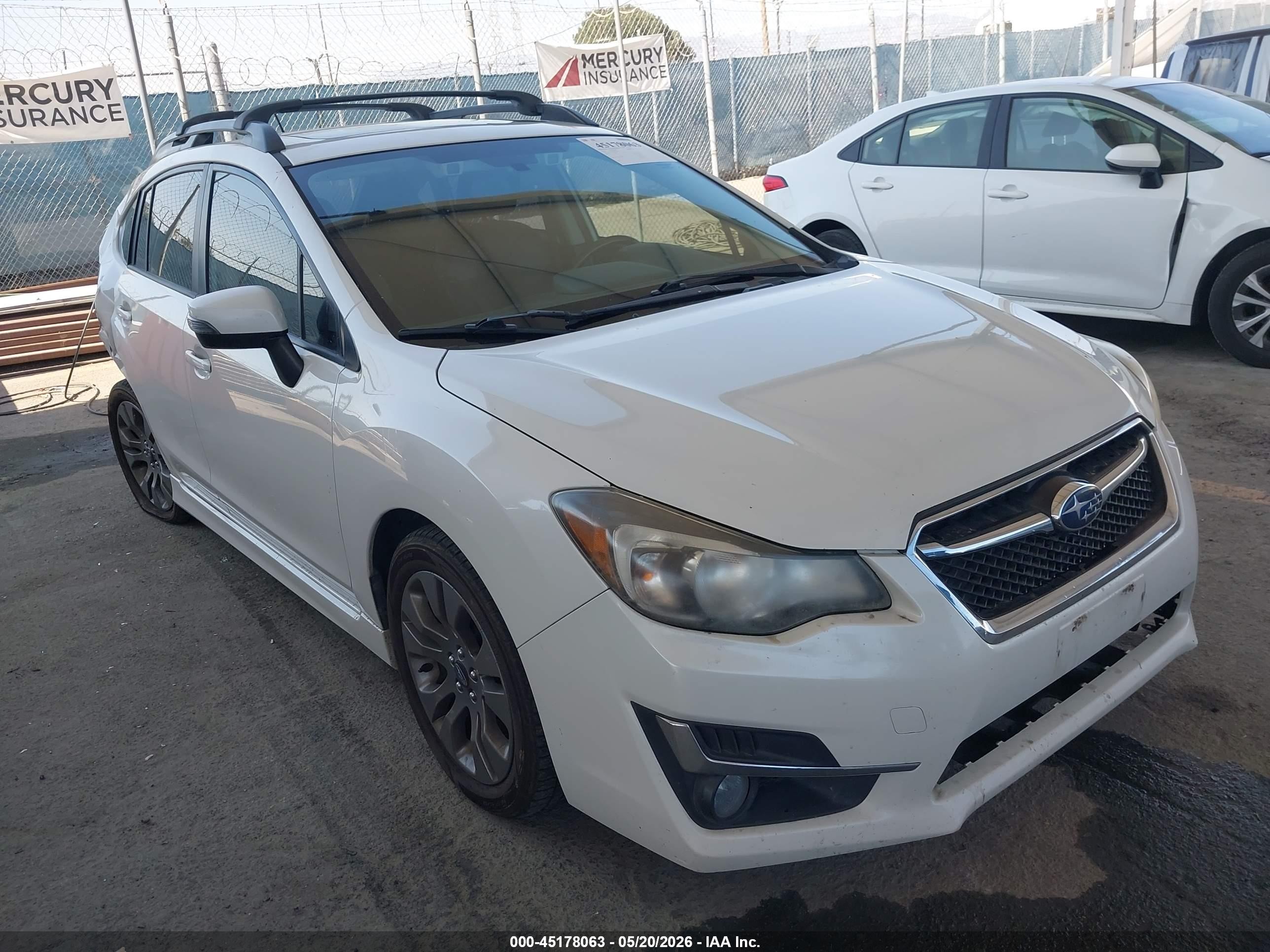 2015 Subaru Impreza Special Sports Limited, VIN JF1GPAZ66F8236028 — Rear end