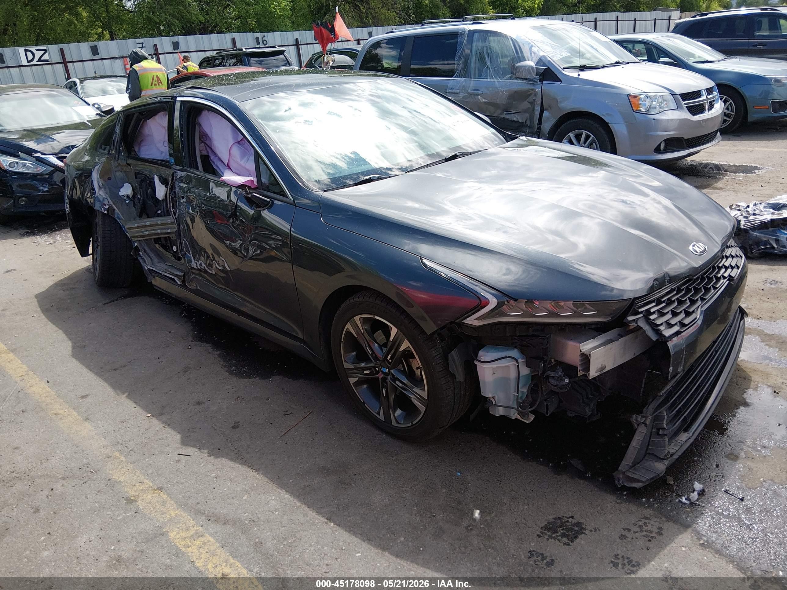 2021 Kia K5 EX, VIN 5XXG34J28MG004220 — Side
