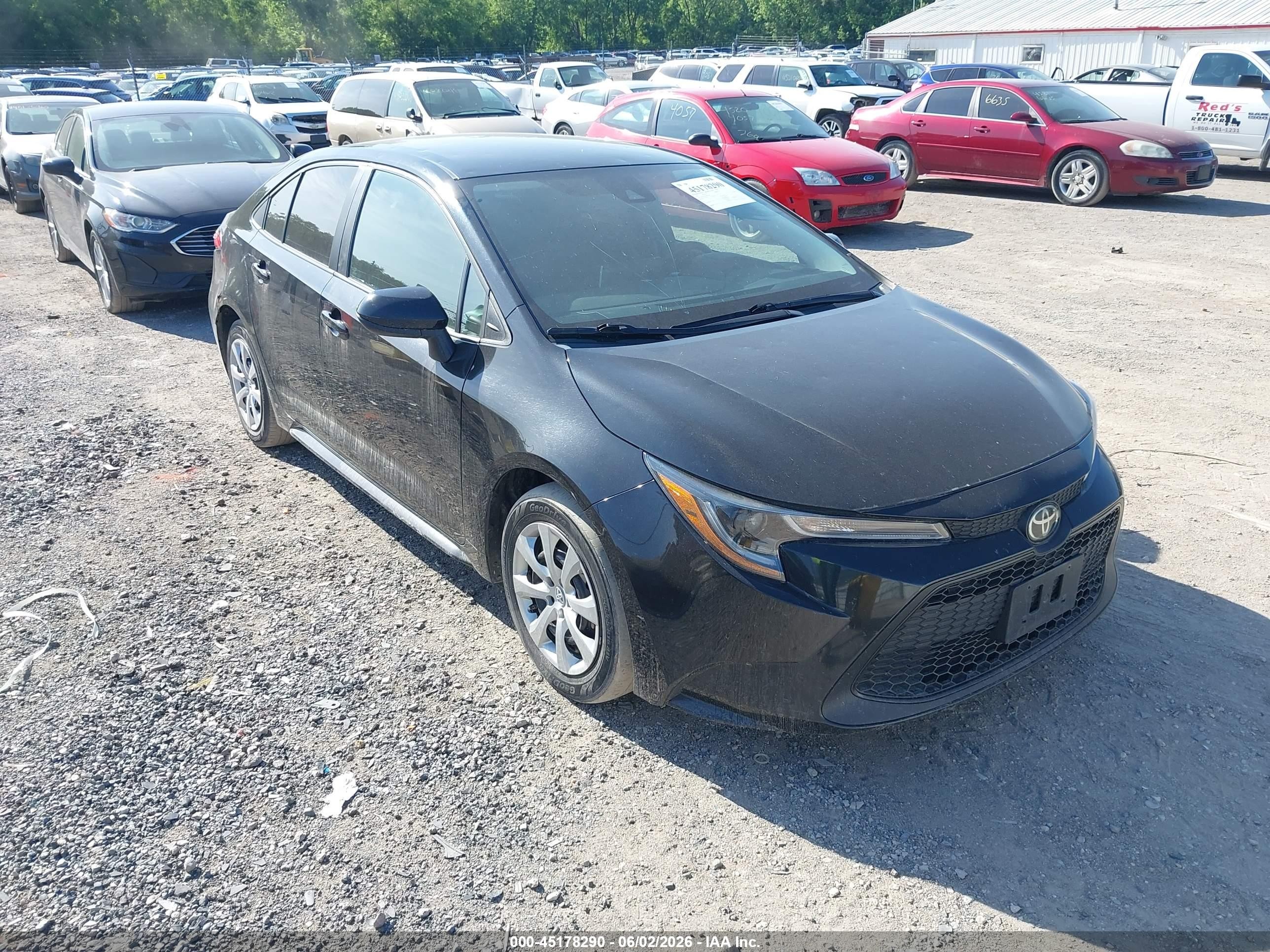 2021 Toyota Corolla LE, VIN 5YFEPMAE7MP192161 — Hail