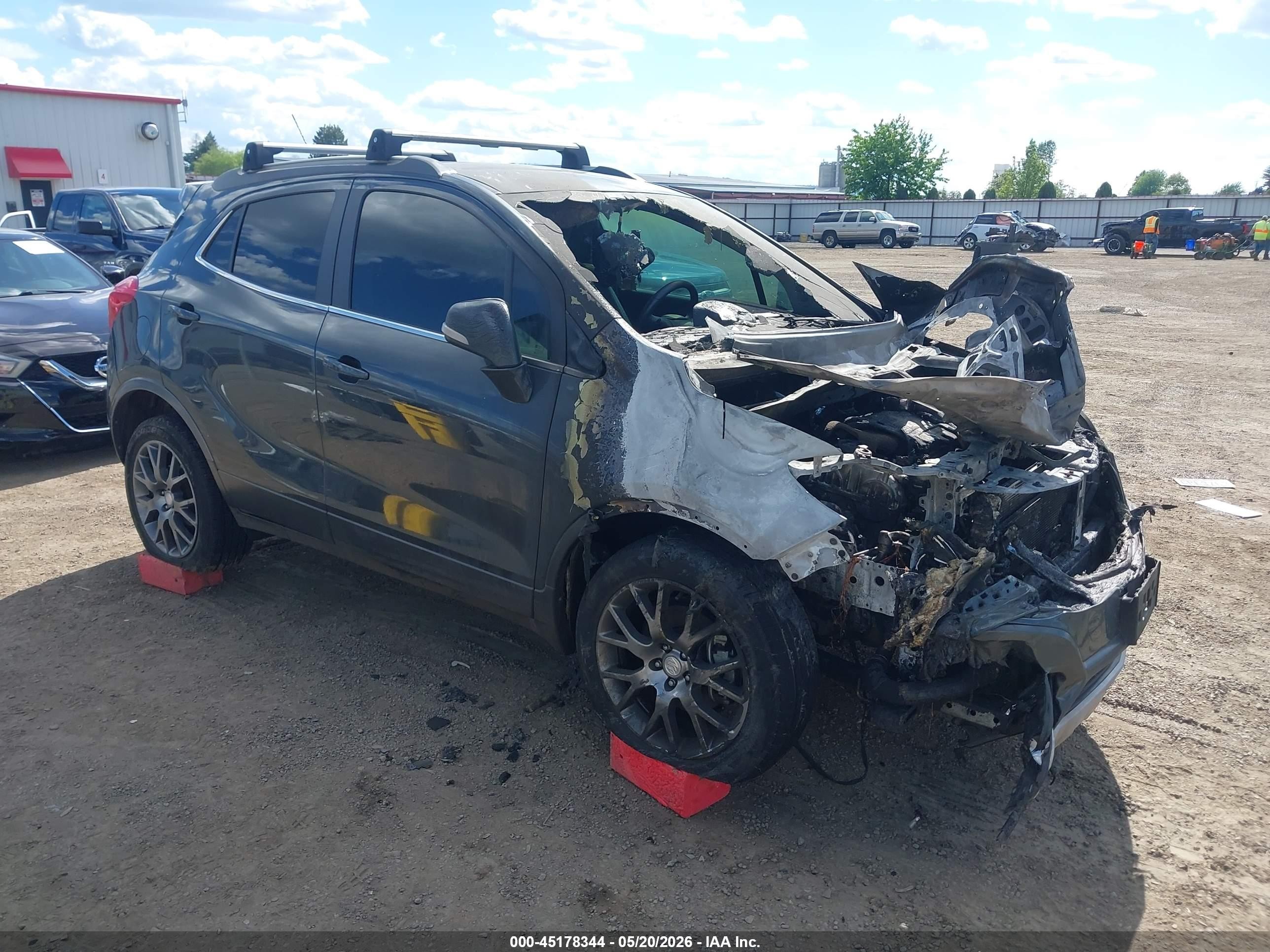 2016 Buick Encore Sport Touring, VIN KL4CJ2SM2GB589261 — Engine fire