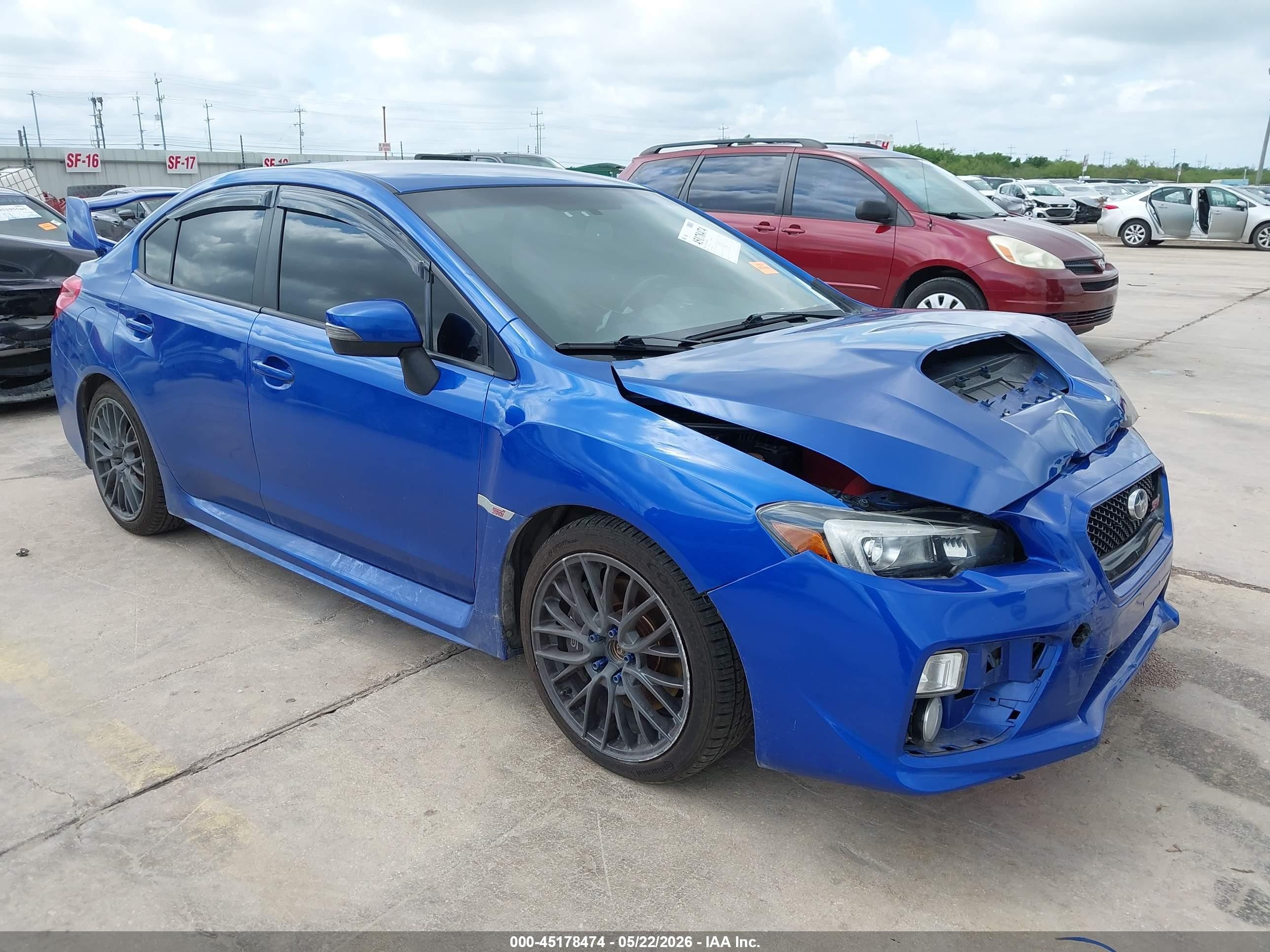 2015 Subaru WRX STI, VIN JF1VA2L69F9833711 — Front end
