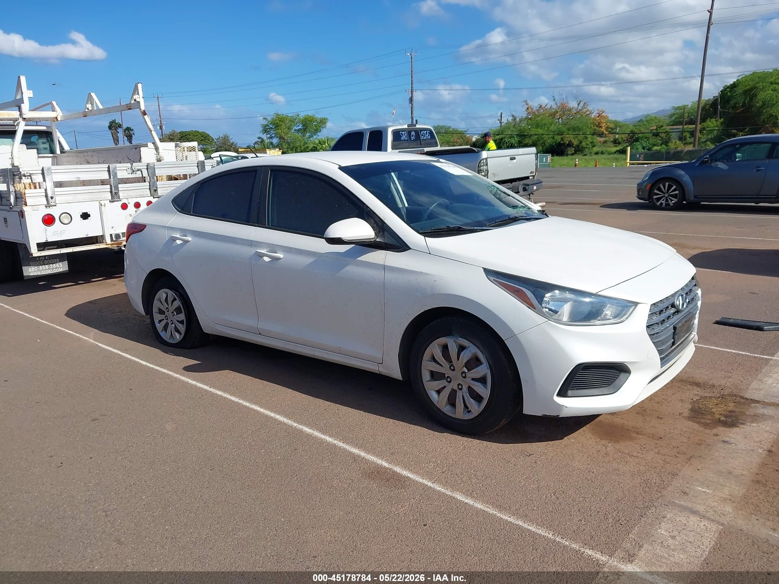 2019 Hyundai Accent SEL, VIN 3KPC24A33KE046956 — Side