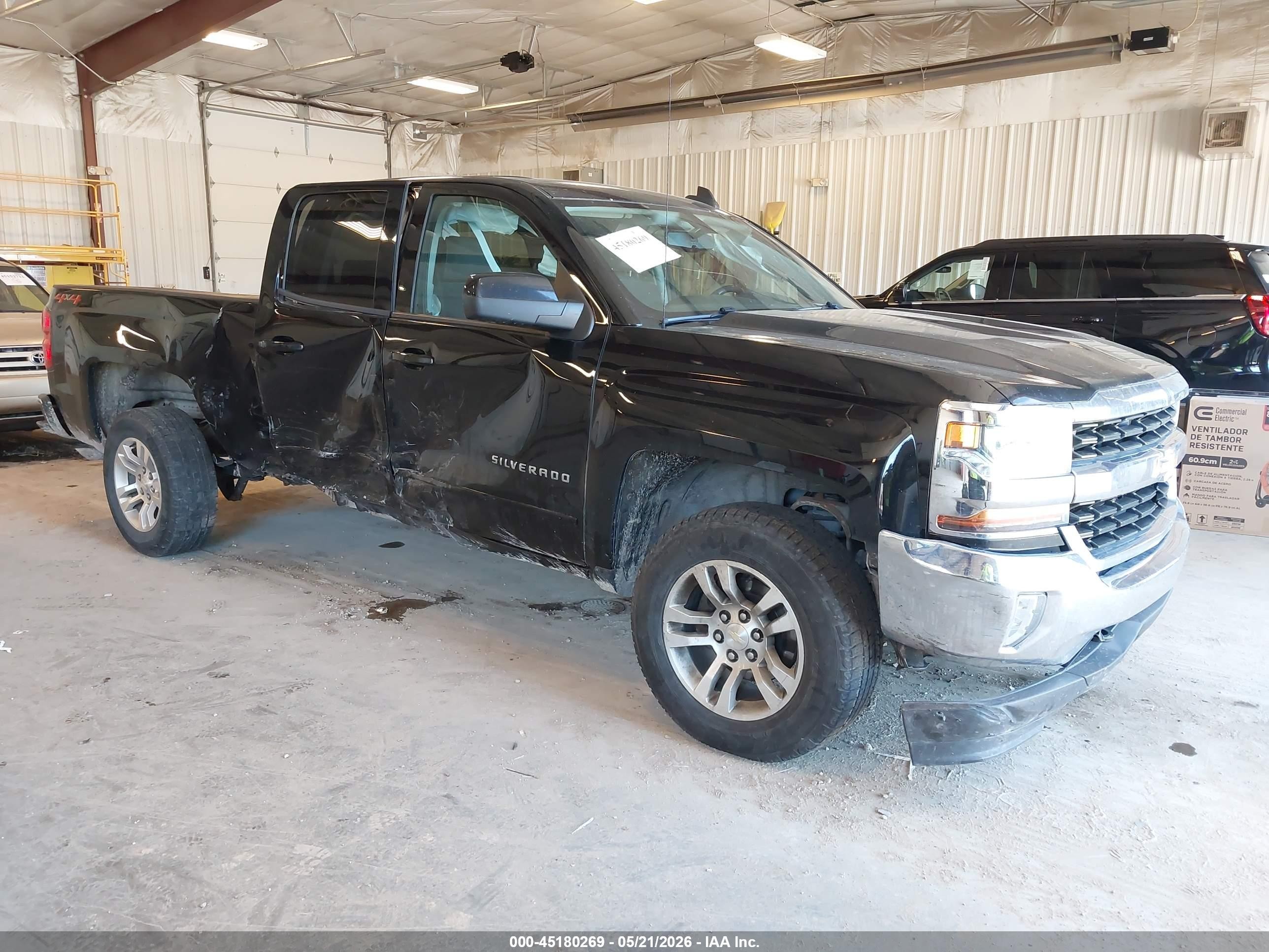 2018 Chevrolet Silverado 1500 LT, VIN 1GCVKREH7JZ215326 — Повреждение рамы