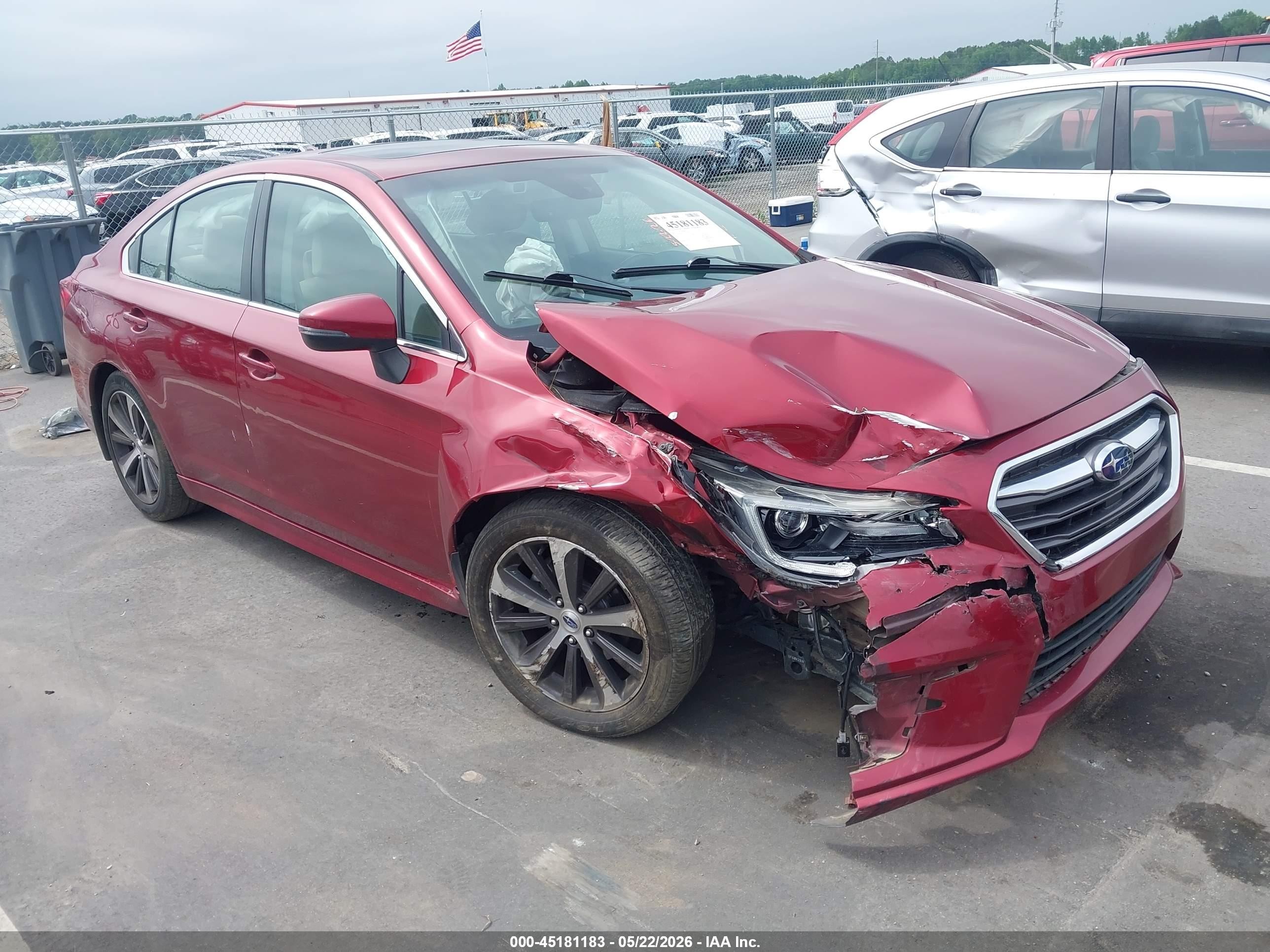 2019 Subaru Legacy Limited, VIN 4S3BNAN61K3015198 — Front end