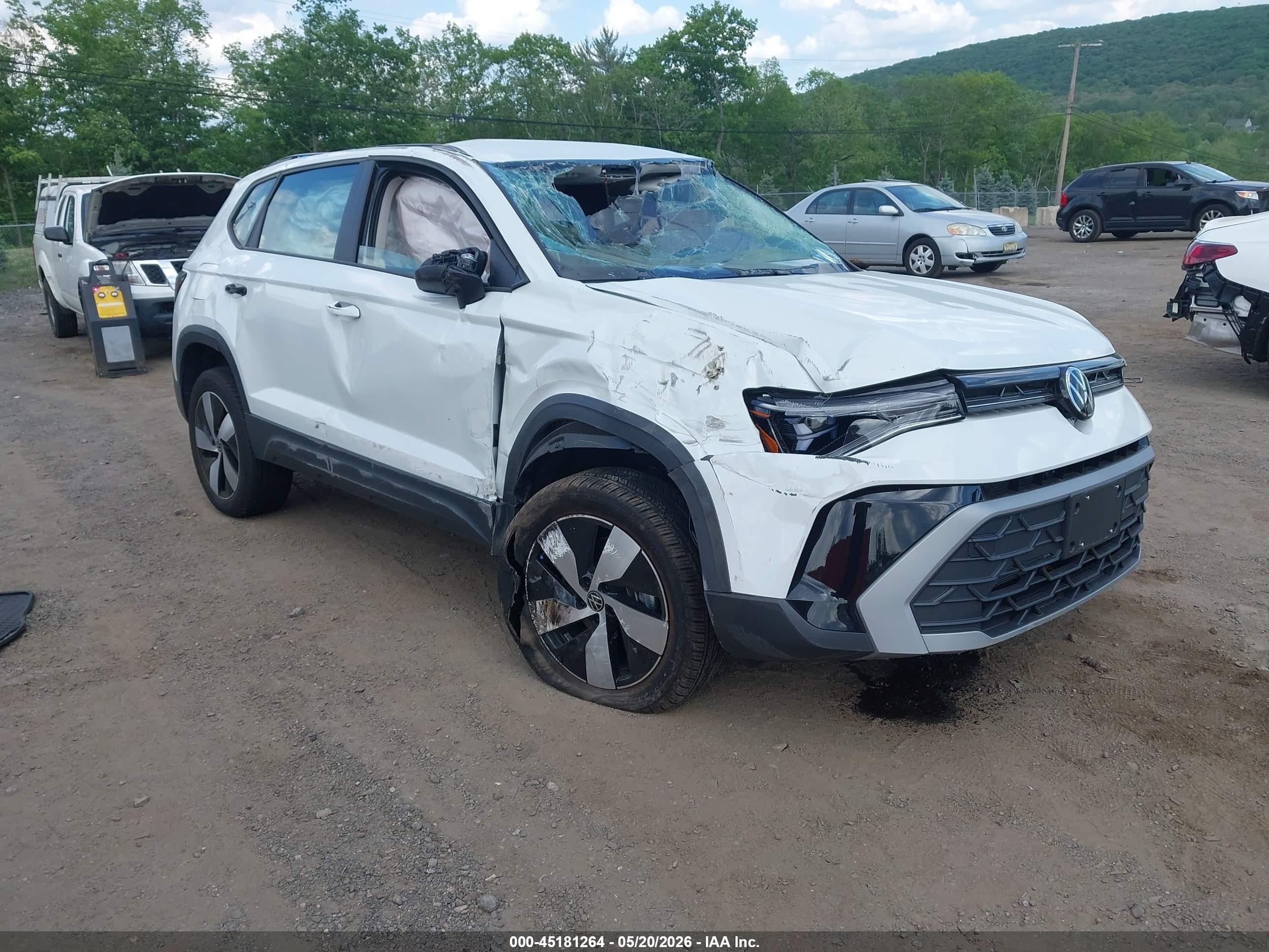 2025 Volkswagen Taos S, VIN 3VV8C7B21SM082999 — Rollover