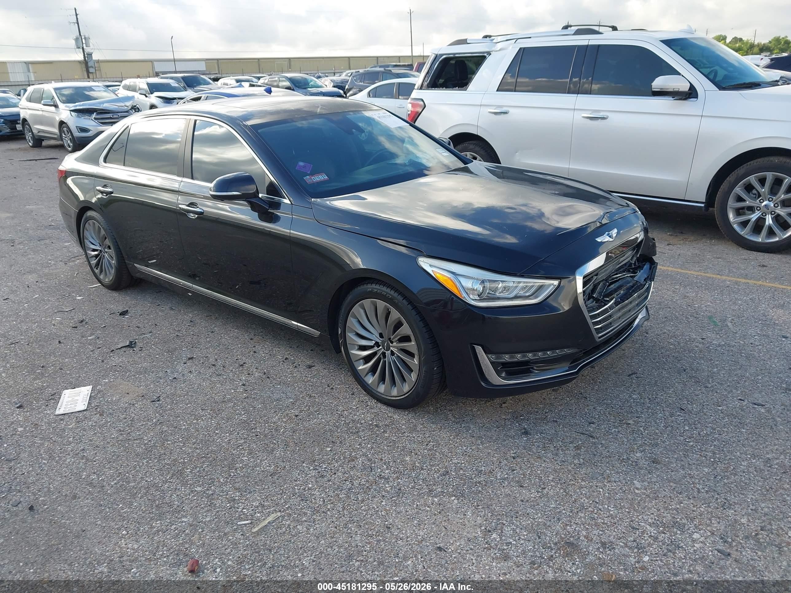 2018 Genesis G90 Ultimate, VIN KMHG54JH8JU040943 — Front end