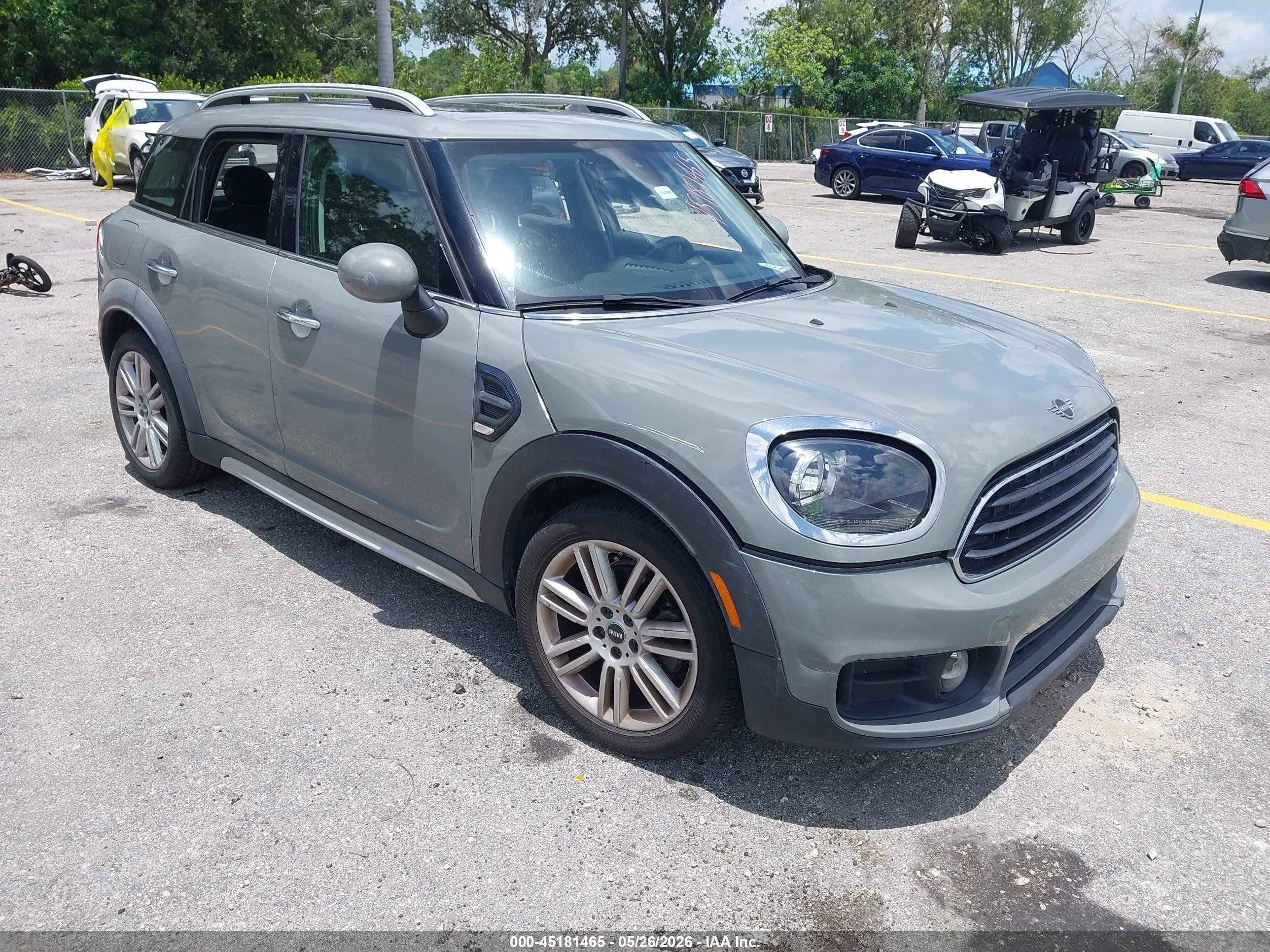 2019 MINI Countryman Cooper, VIN WMZYS7C59K3F47138 — Пожар