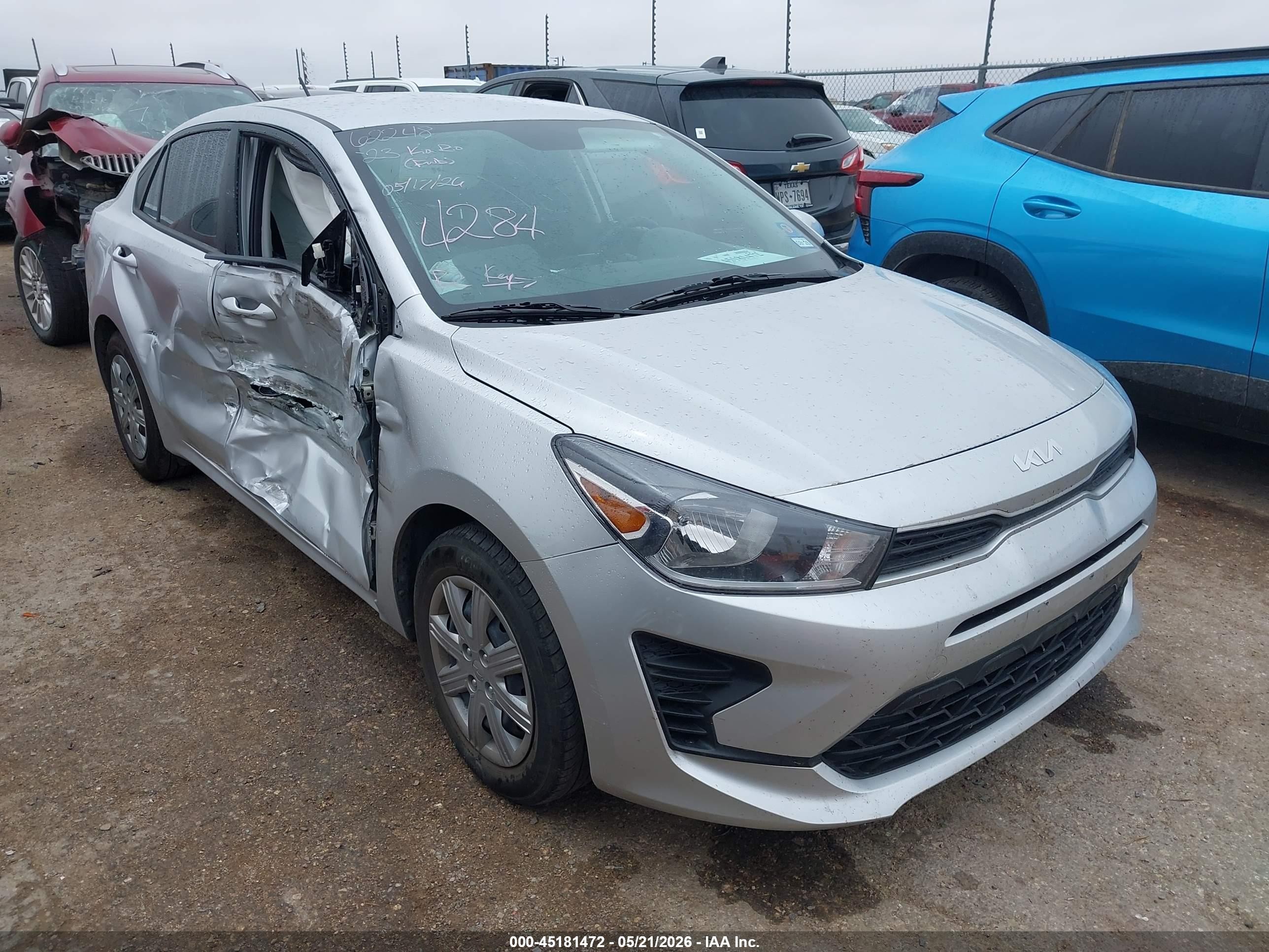 2023 Kia Rio S, VIN 3KPA24AD0PE604284 — Side