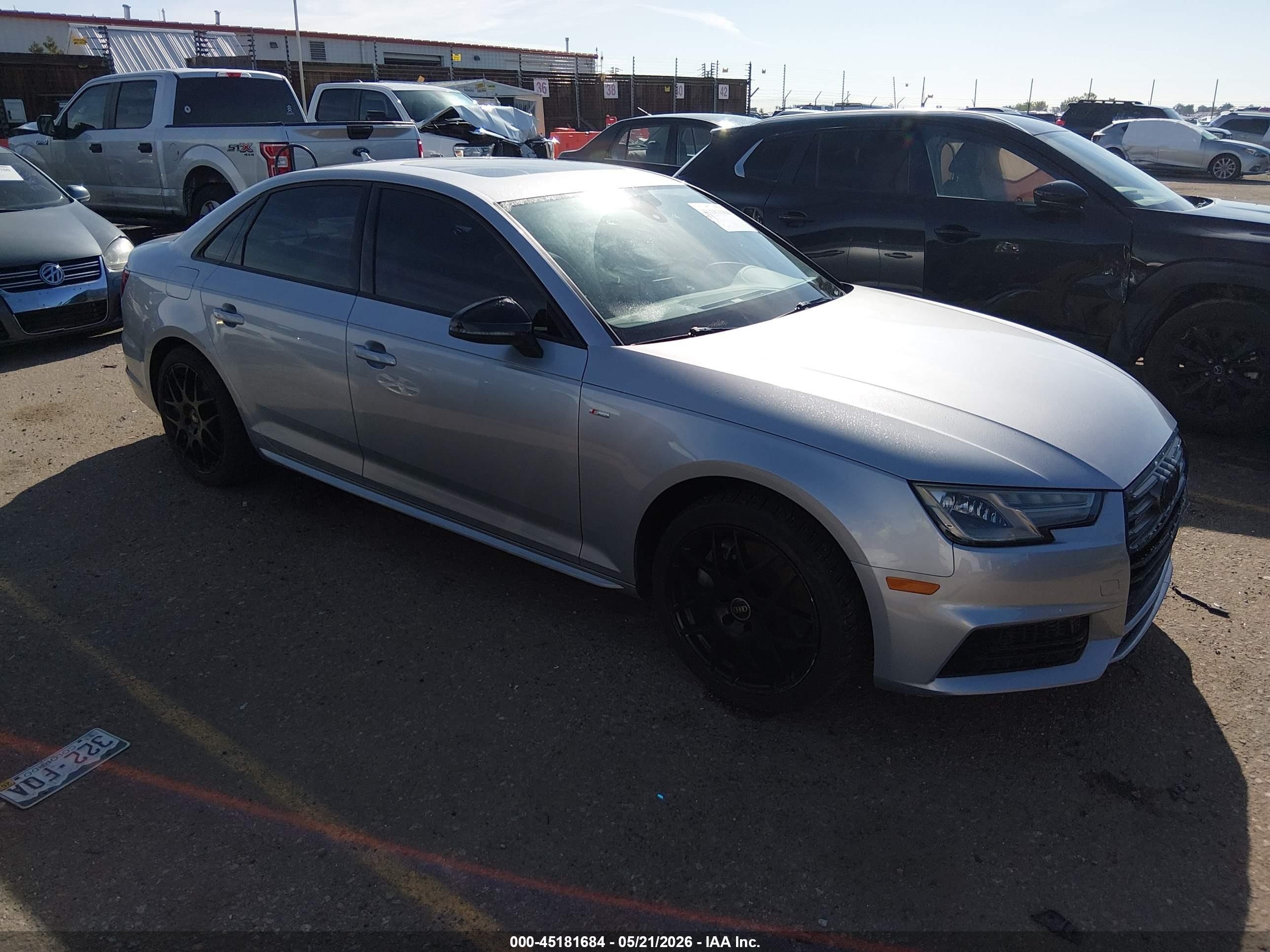 2018 Audi A4 Premium, VIN WAUDNAF45JA036990 — Side
