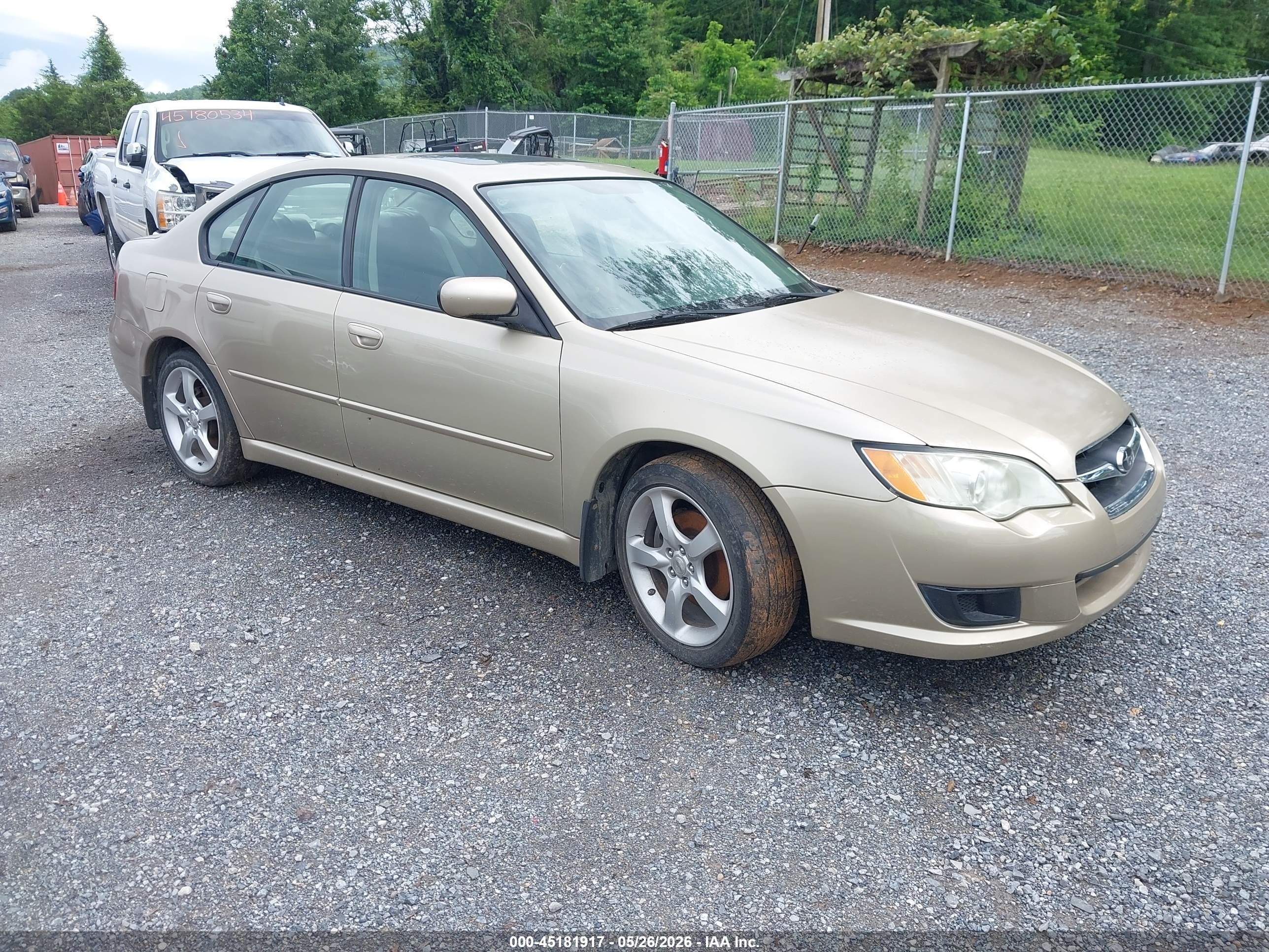 2008 Subaru Legacy, VIN 4S3BL616786209119 — Repossession