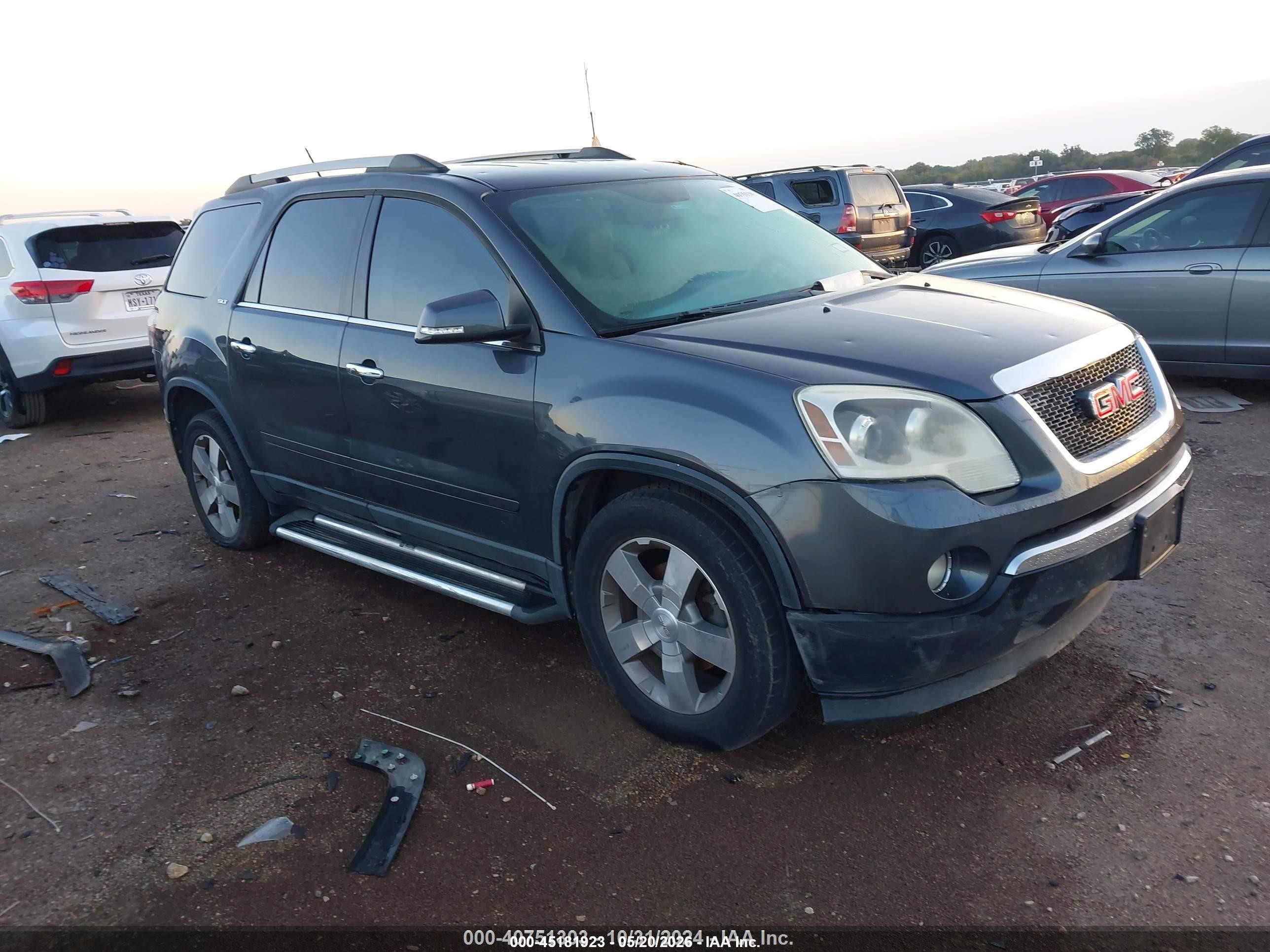 2012 GMC Acadia SLT1, VIN 1GKKRRED9CJ298680 — Not stated