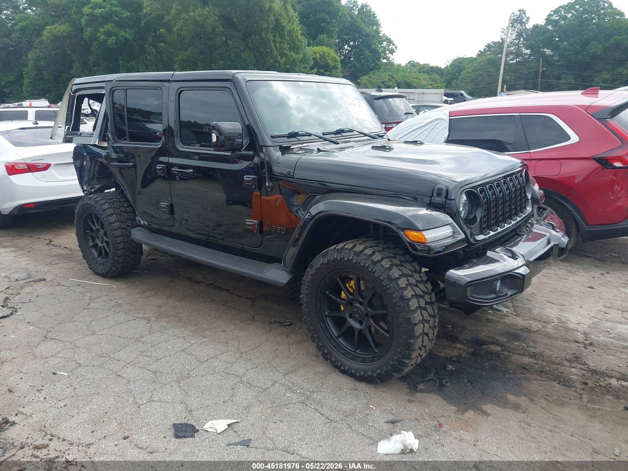 2023 Jeep Wrangler Sahara Altitude, VIN 1C4HJXEG4PW651539 — Rear end