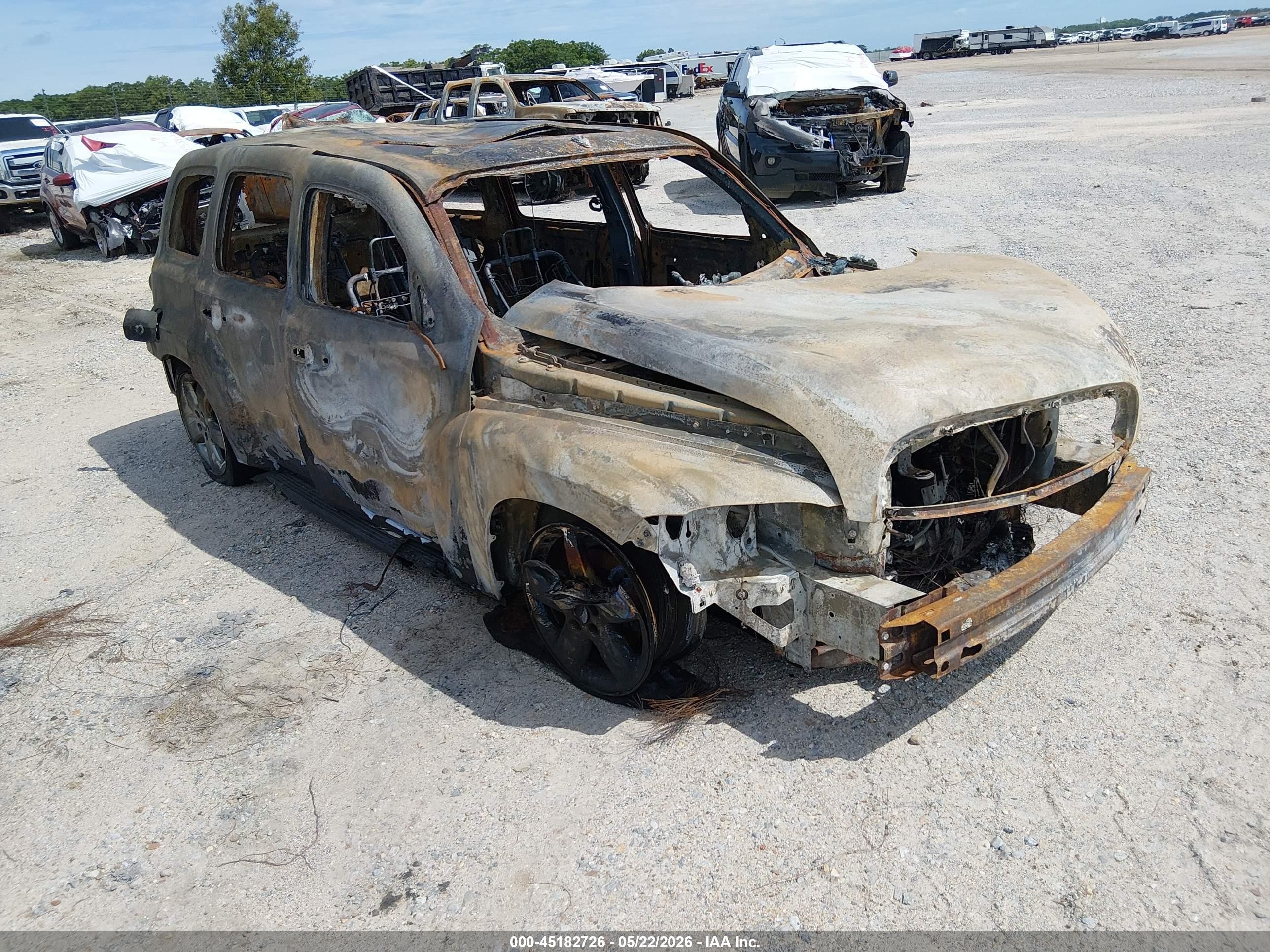 2007 Chevrolet HHR LT, VIN 3GNDA33P77S580916 — Пожар