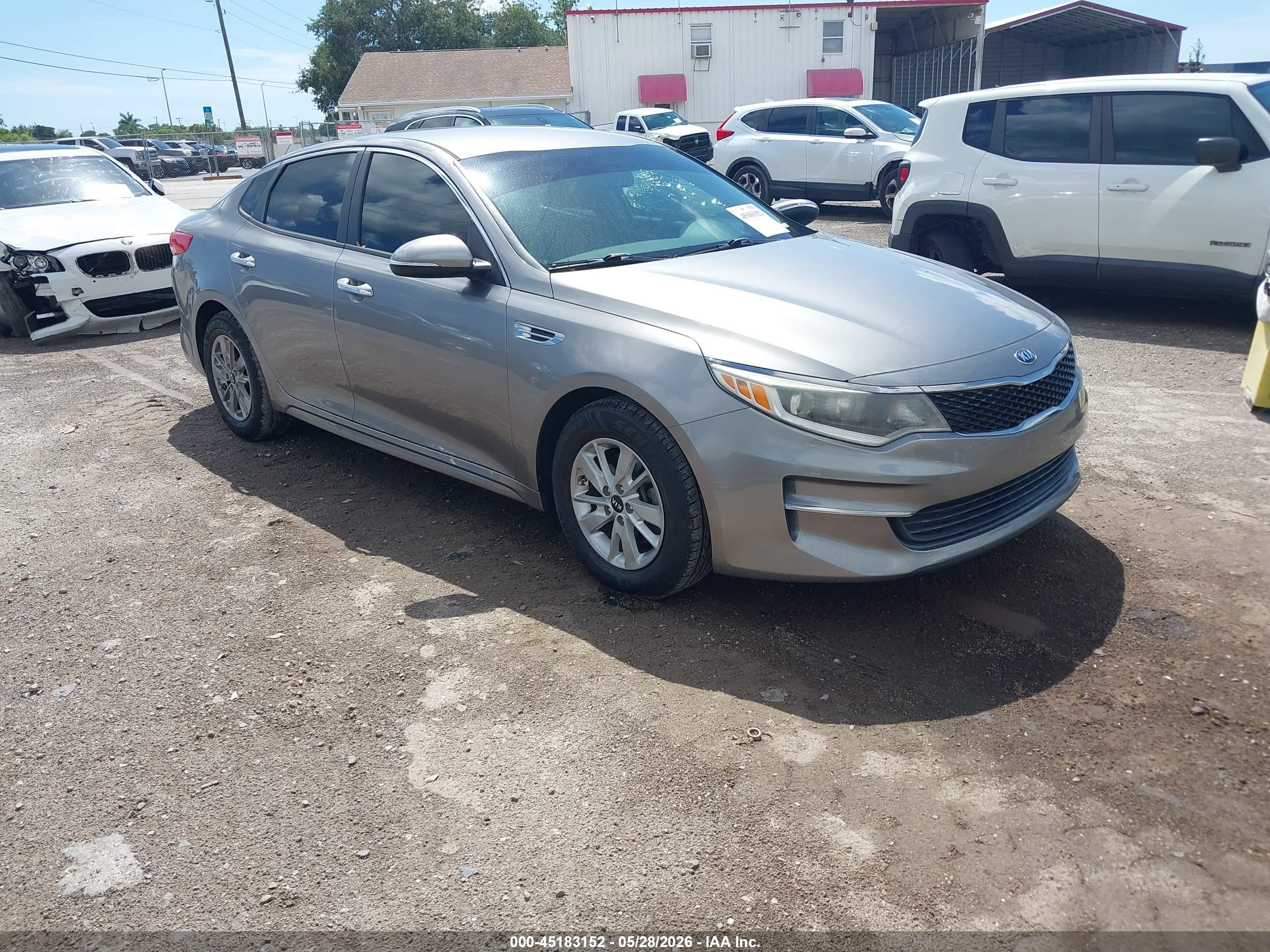 2017 Kia Optima LX, VIN 5XXGT4L3XHG142577 — Storm
