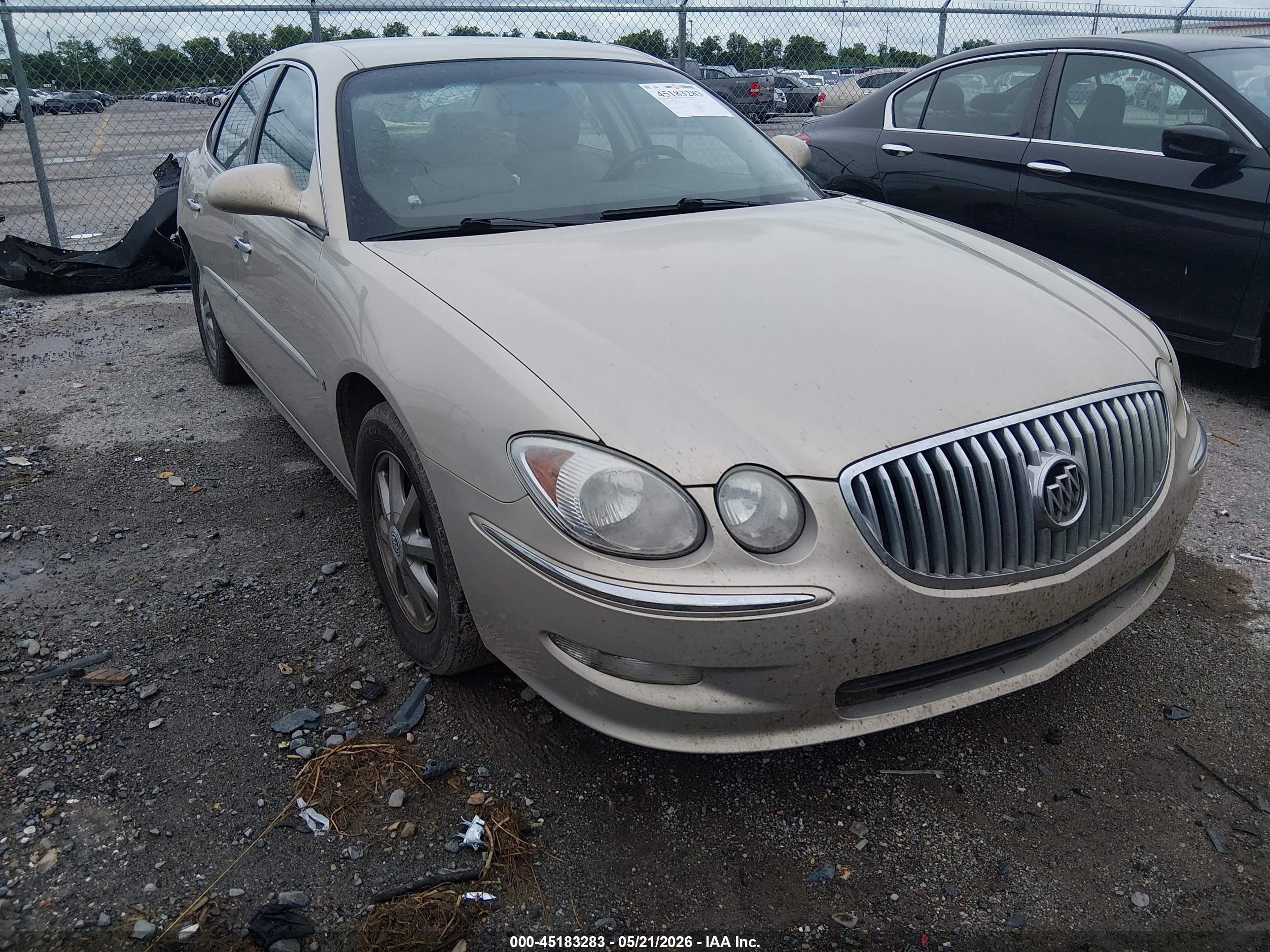 2008 Buick LaCrosse CXL, VIN 2G4WD582581139375 — Not stated