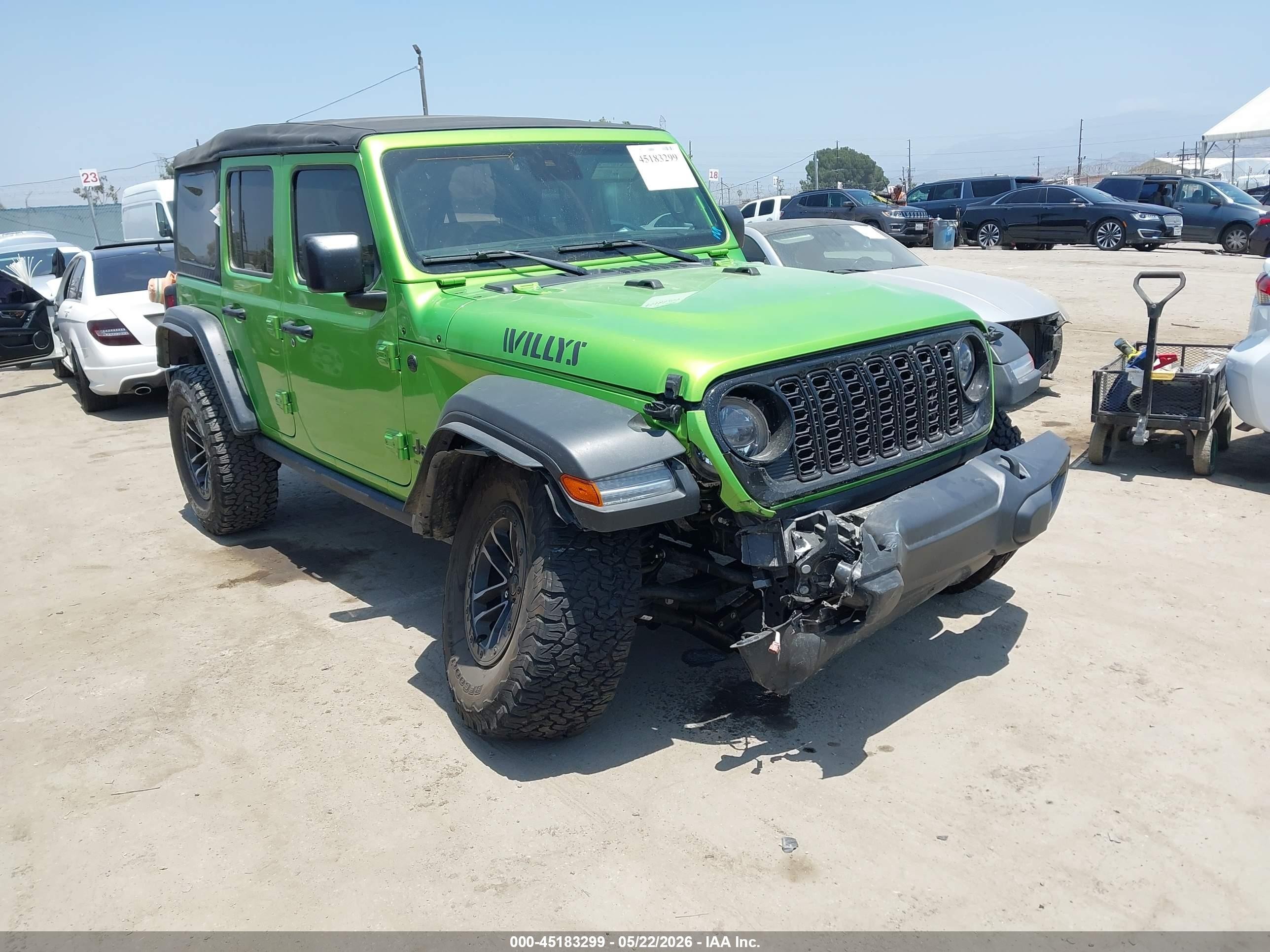 2025 Jeep Wrangler Willys, VIN 1C4RJXDN4SW557044 — Front end