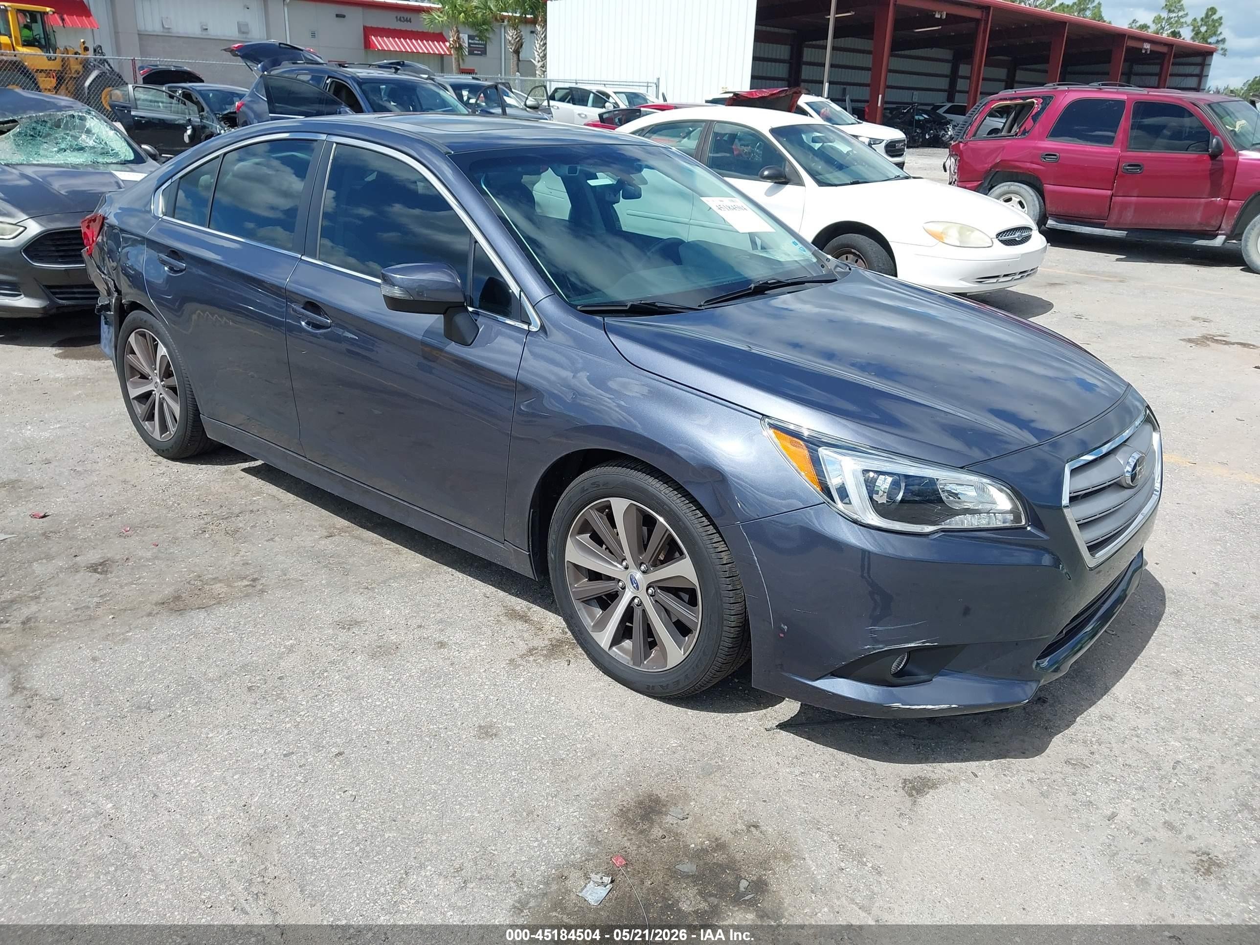 2017 Subaru Legacy Limited, VIN 4S3BNAN6XH3010039 — Rear end