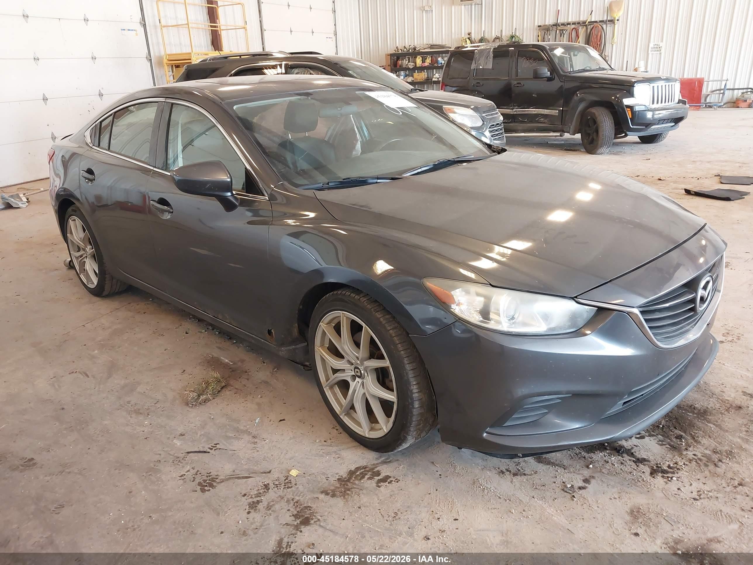 2015 Mazda 6 i Touring, VIN JM1GJ1V51F1179321 — Rear end