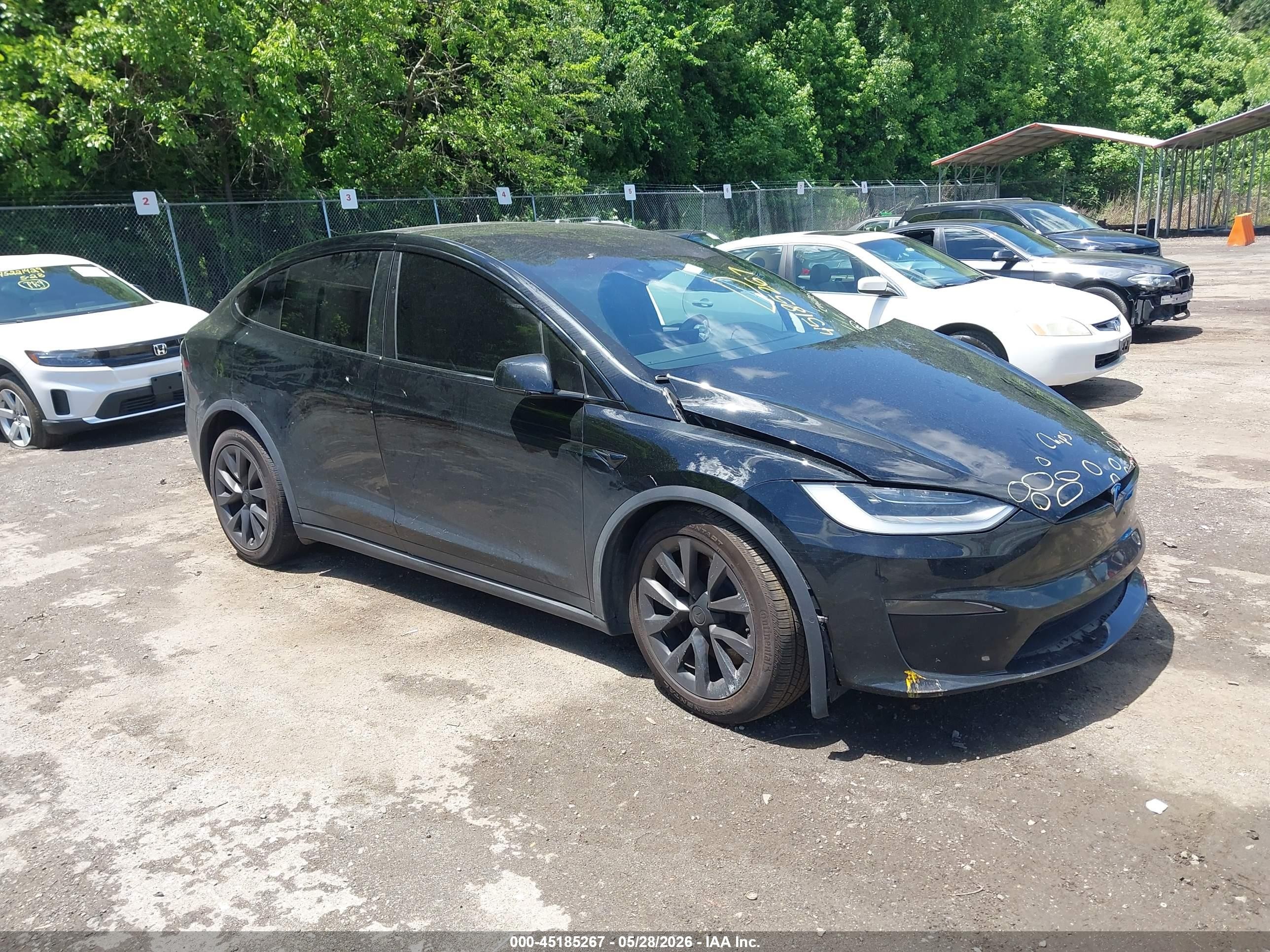 2023 Tesla Model X, VIN 7SAXCBE57PF373038 — Front end