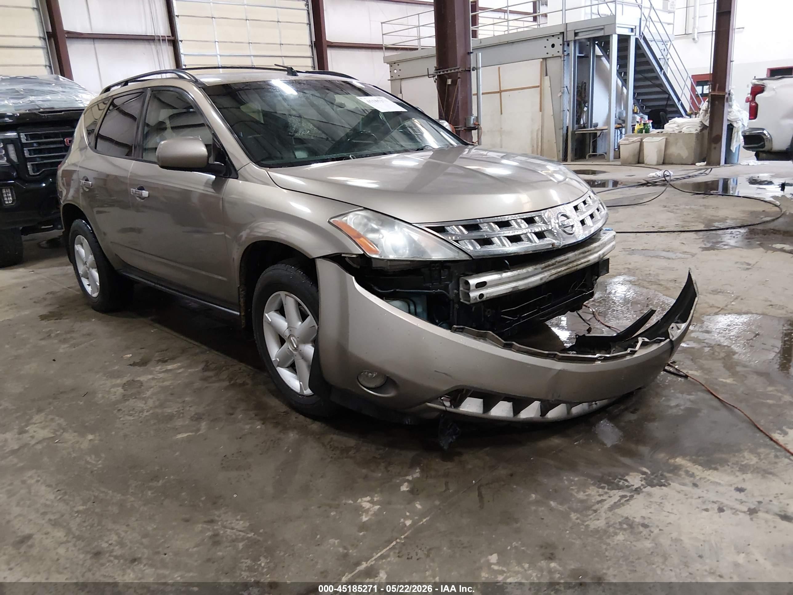 2004 Nissan Murano SL, VIN JN8AZ08W34W339071 — Front end