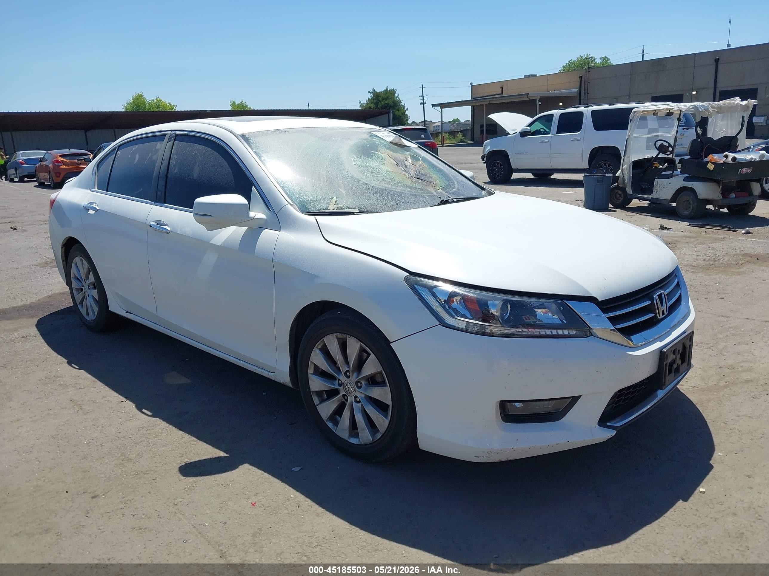 2014 Honda Accord EX, VIN 1HGCR2F74EA236222 — Interior fire