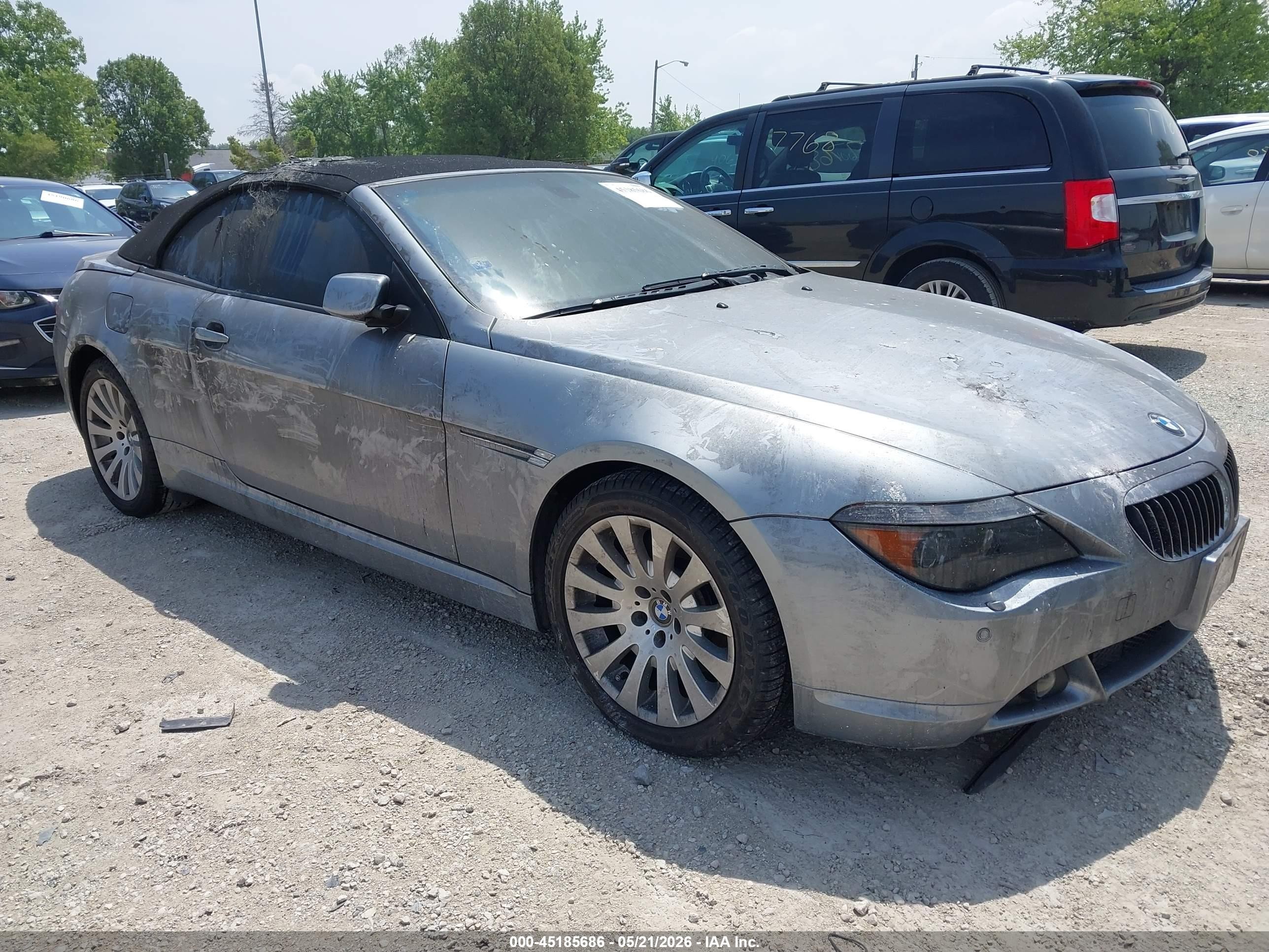 2004 BMW 6 Series 645Ci, VIN WBAEK73434B321948 — Burn