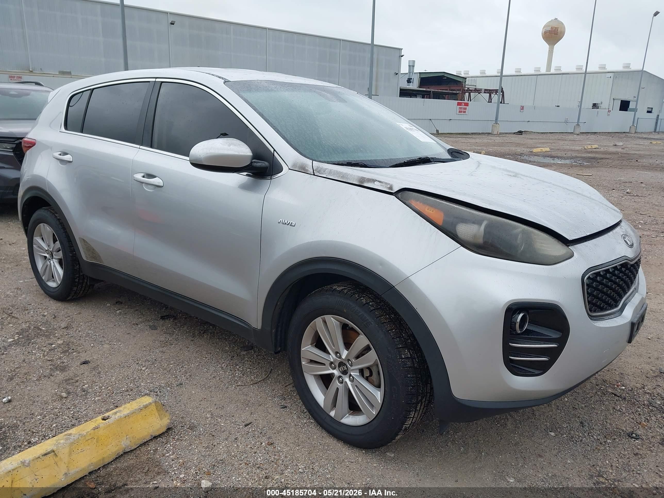 2017 Kia Sportage LX, VIN KNDPMCAC7H7270357 — Engine fire