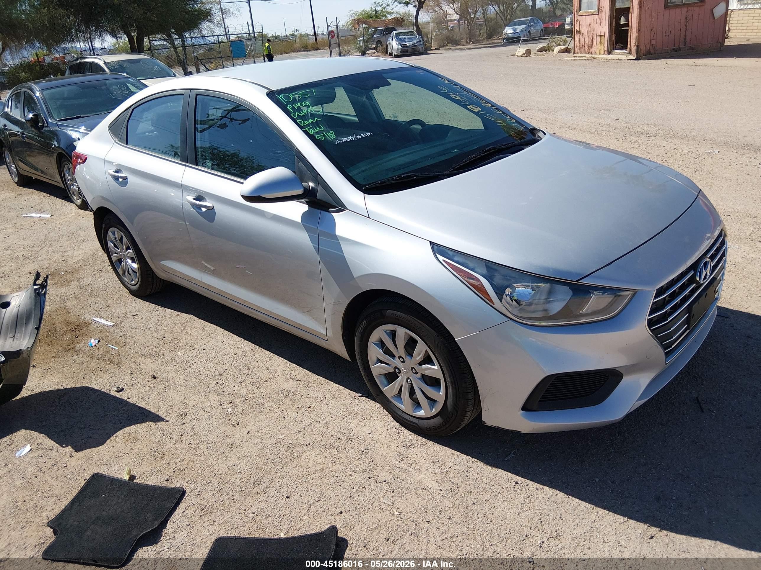 2021 Hyundai Accent SE, VIN 3KPC24A67ME131957 — Rear end