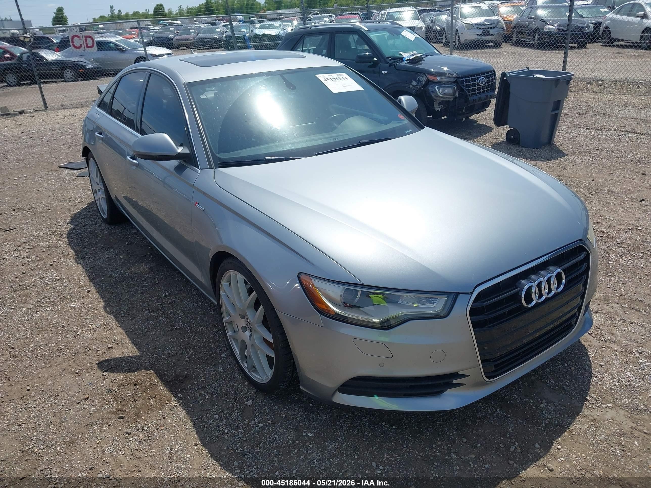 2014 Audi A6 Premium Plus, VIN WAUFGAFC3EN072721 — Rear end