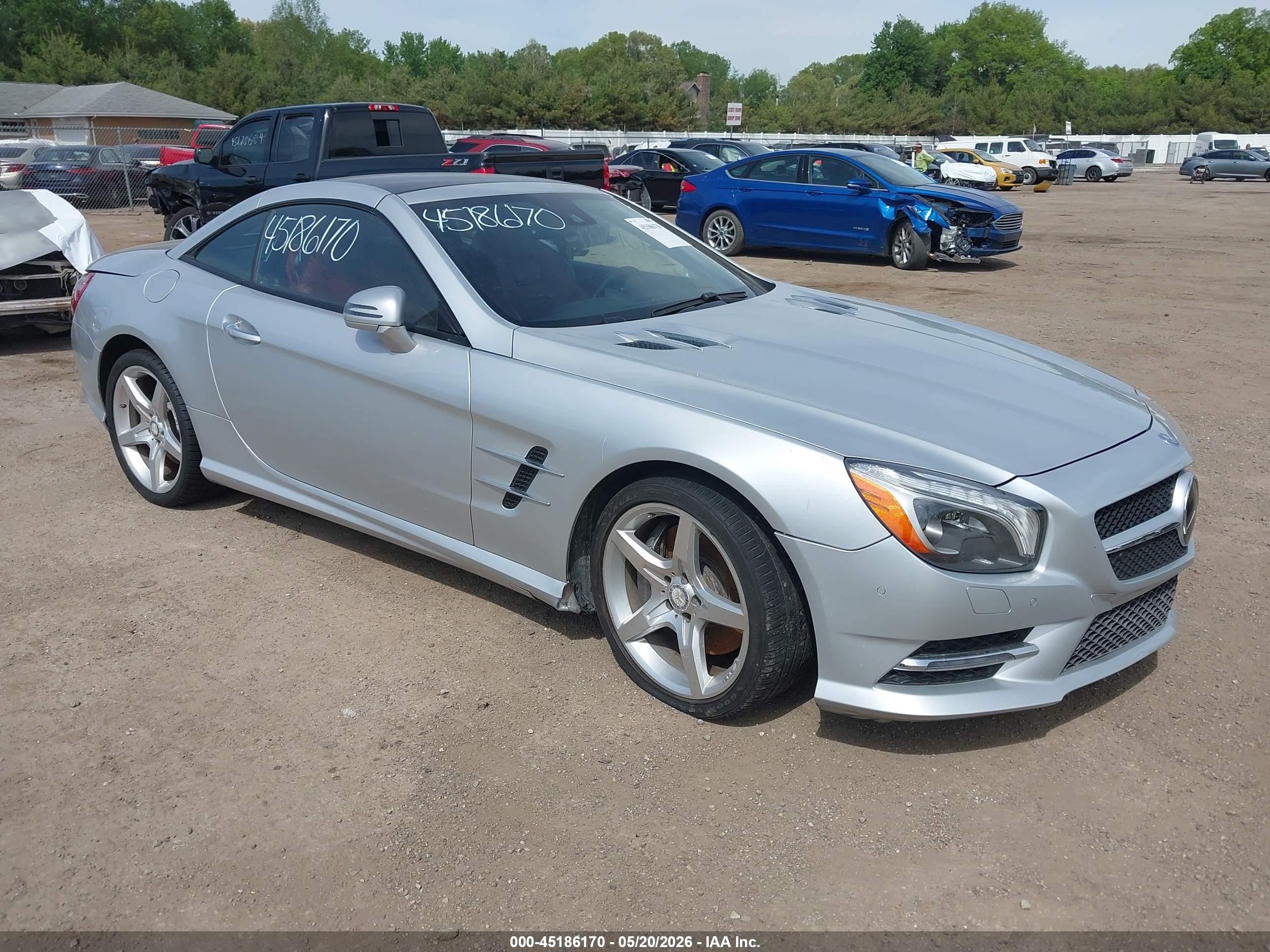 2013 Mercedes-Benz SL 550, VIN WDDJK7DA2DF021015 — Rear end
