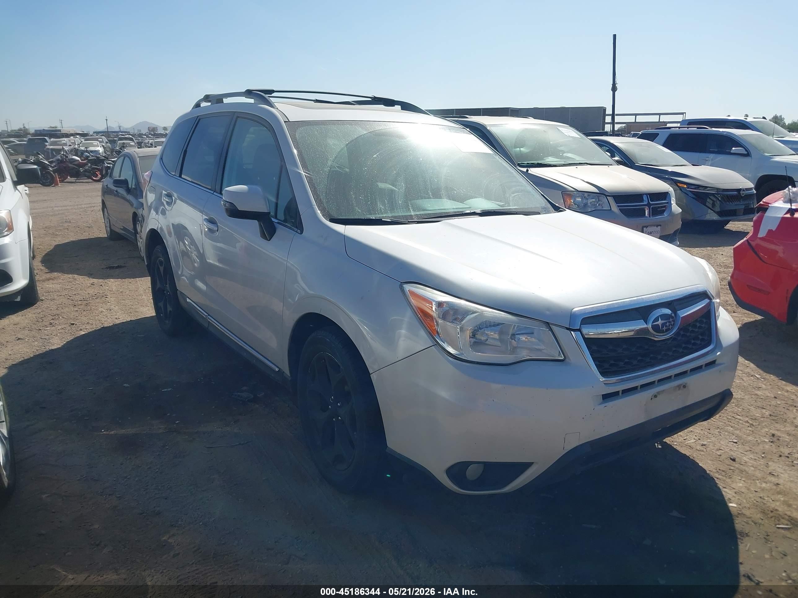 2015 Subaru Forester Touring, VIN JF2SJAUCXFH841285 — Normal wear
