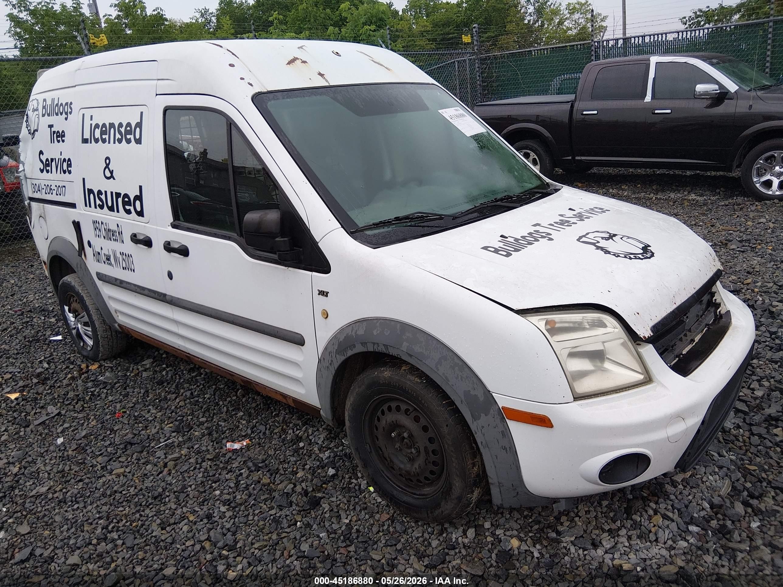 2010 Ford Transit Connect XLT, VIN NM0LS7DN3AT028295 — Rear end