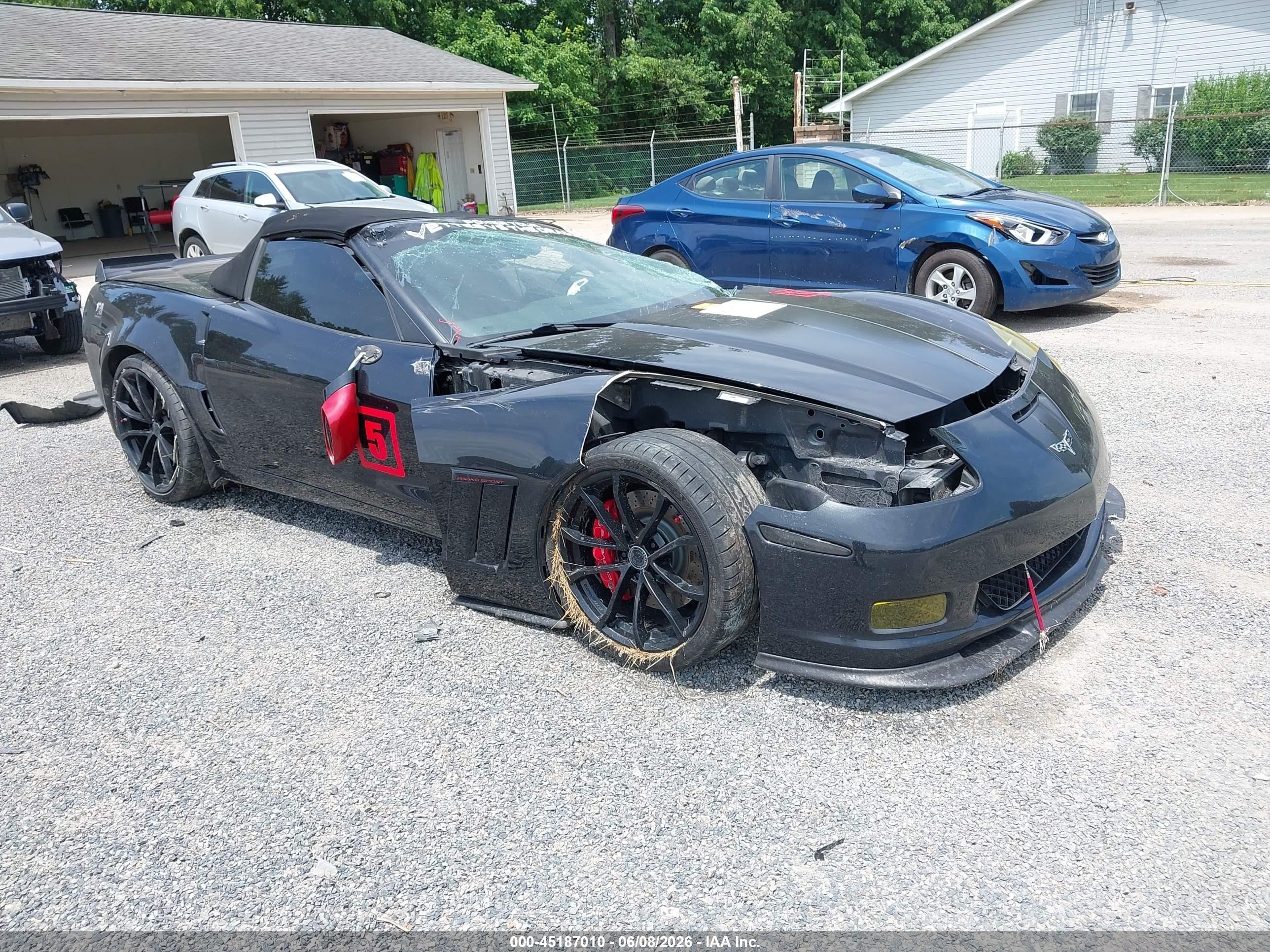 2012 Chevrolet Corvette Z16 Grand Sport 3LT, VIN 1G1YW3DW9C5109199 — Rollover