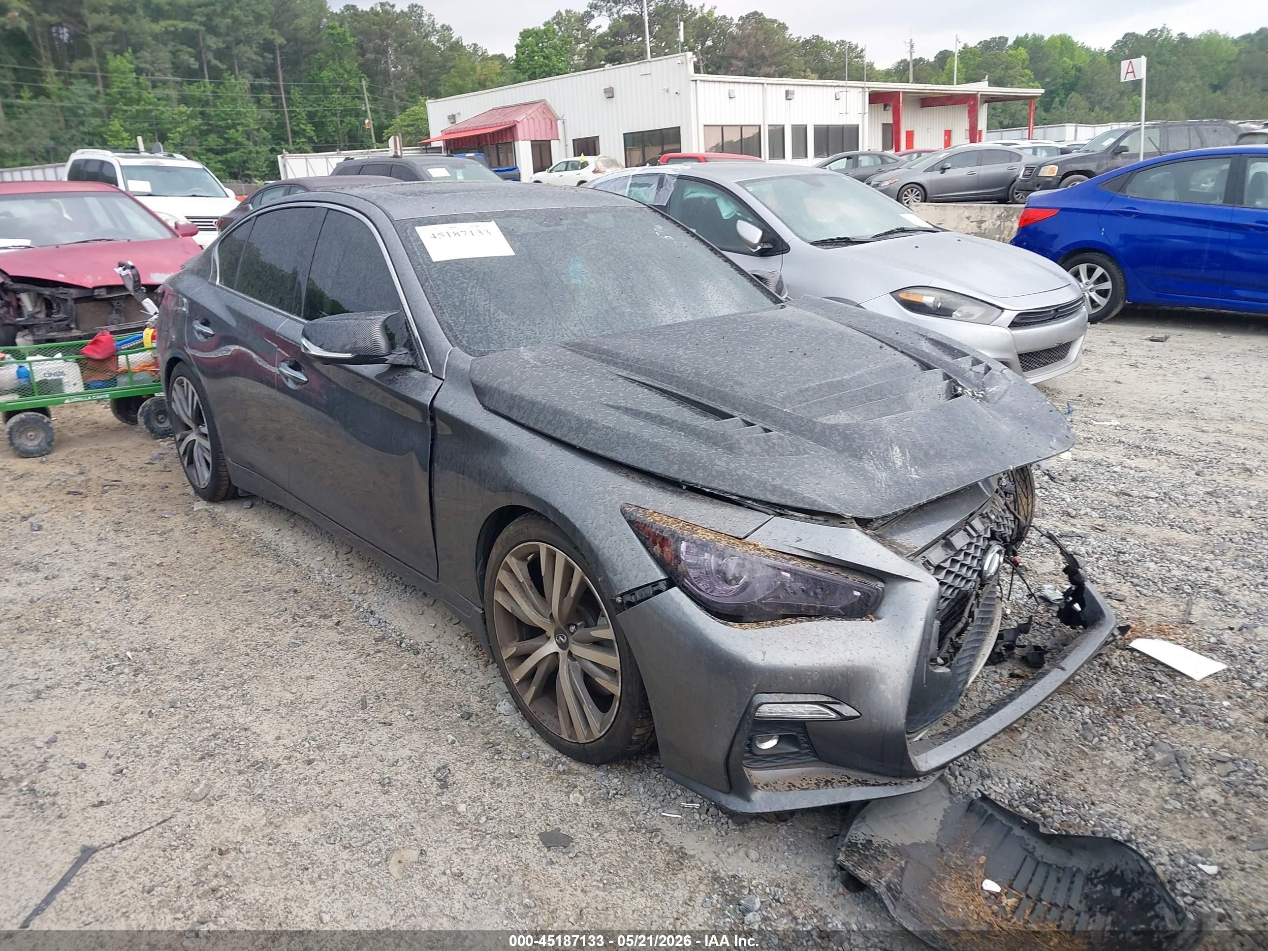 2019 Infiniti Q50 Signature Edition, VIN JN1EV7AP5KM542866 — Front end