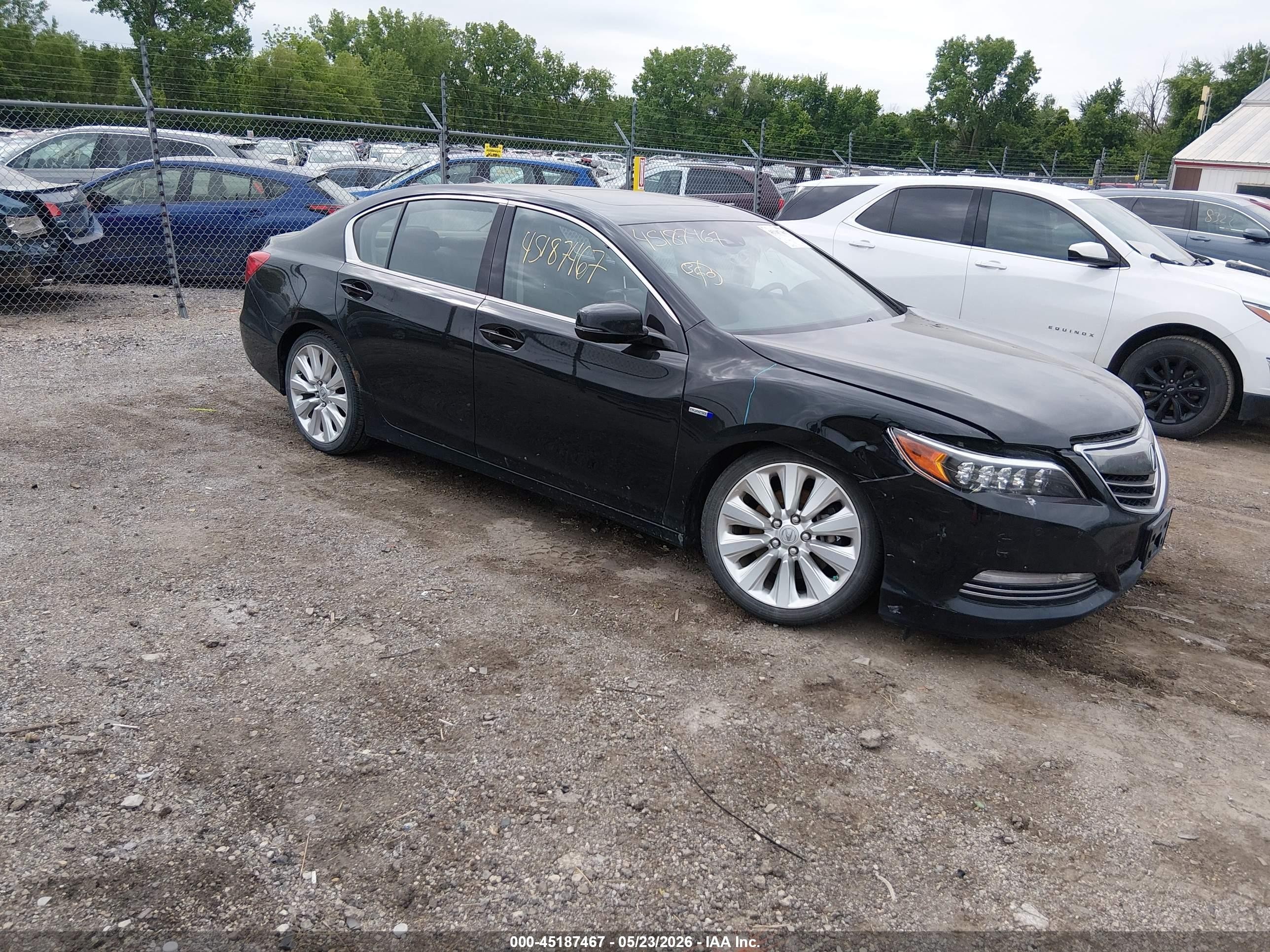 2016 Acura RLX Hybrid Advance, VIN JH4KC2F94GC000401 — Front end