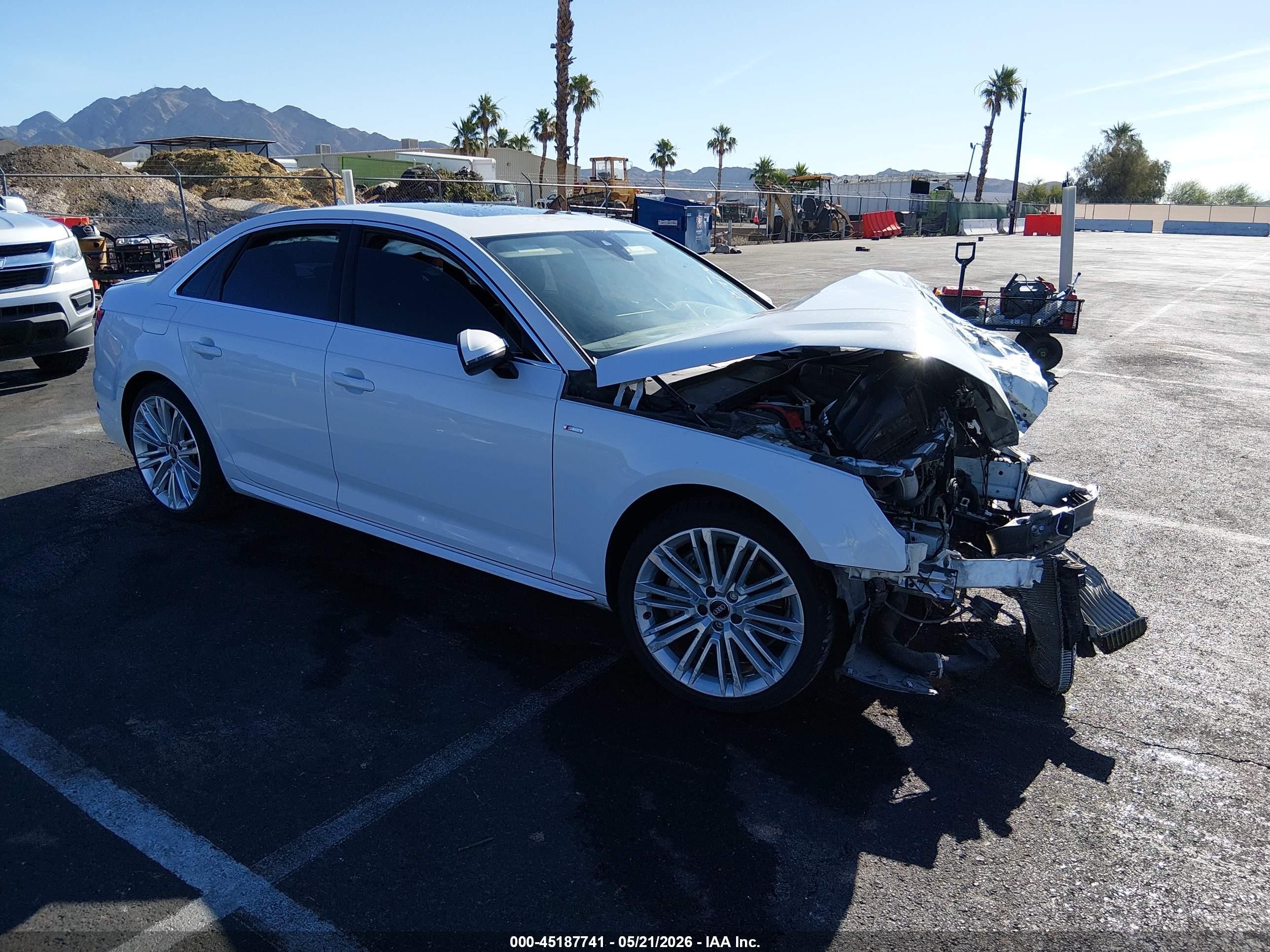 2019 Audi A4 Premium Plus, VIN WAUENAF48KA008851 — Перед