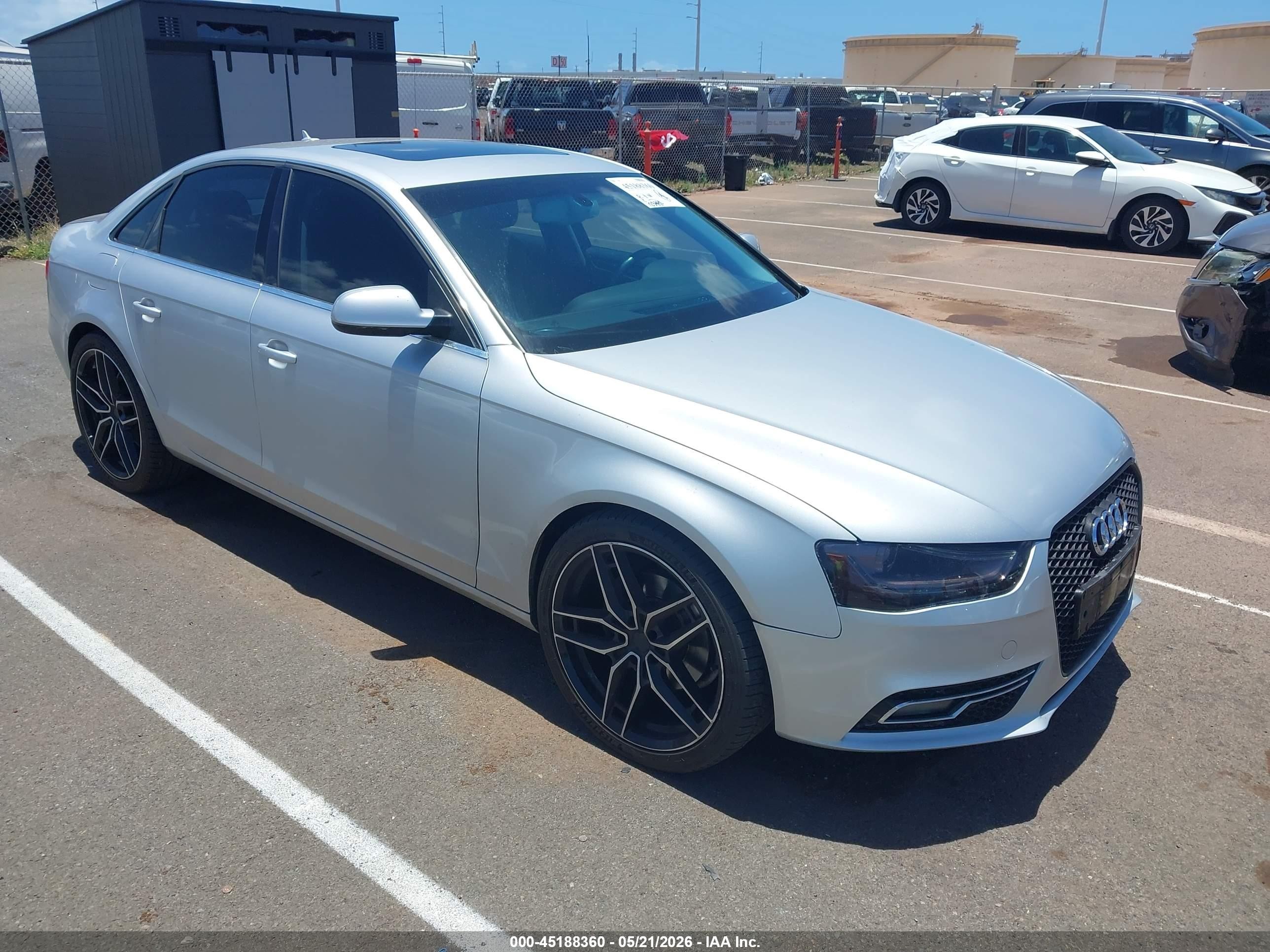 2013 Audi A4 Premium Plus, VIN WAUFFAFL0DN048264 — Normal wear