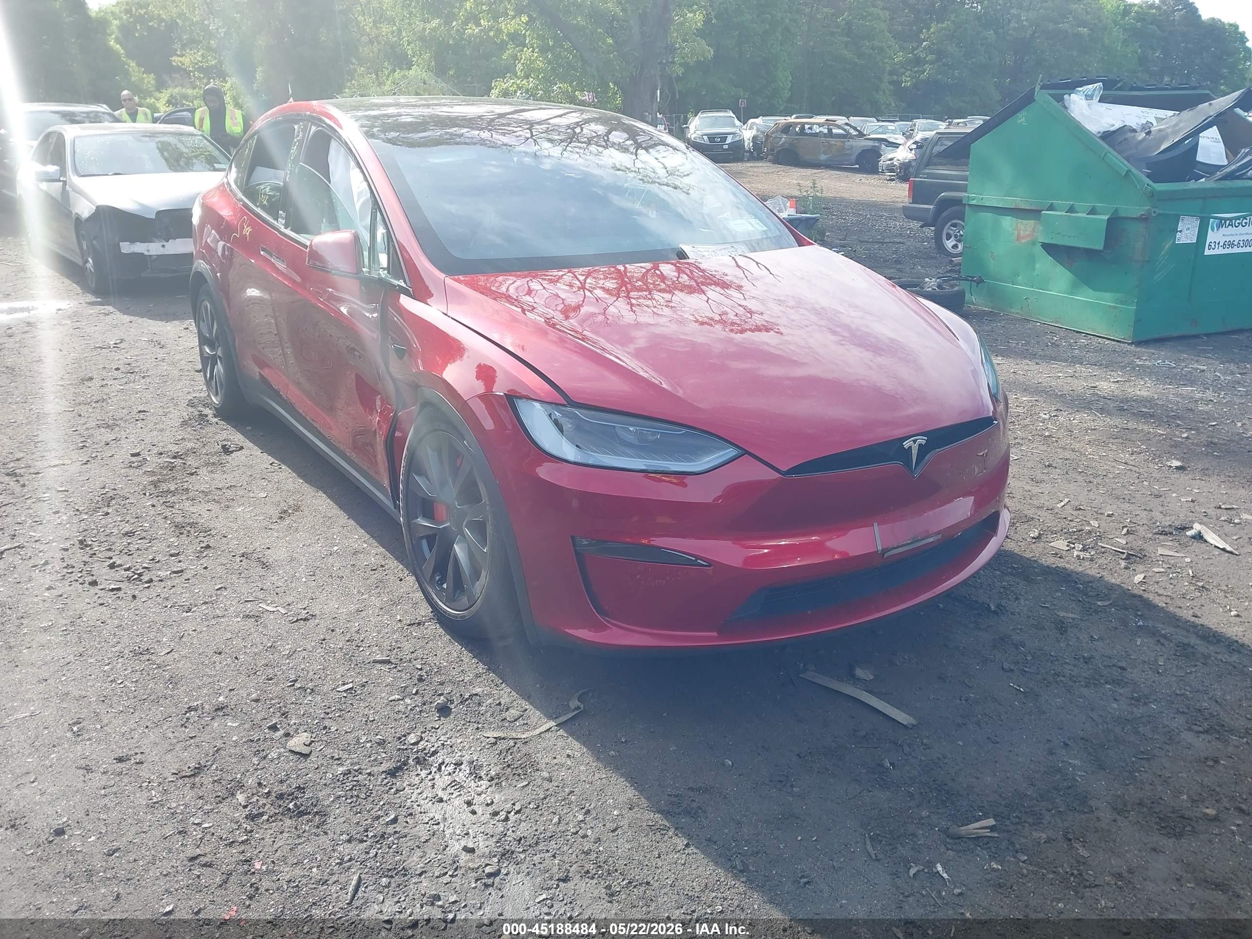 2023 Tesla Model X, VIN 7SAXCDE50PF419062 — Front end