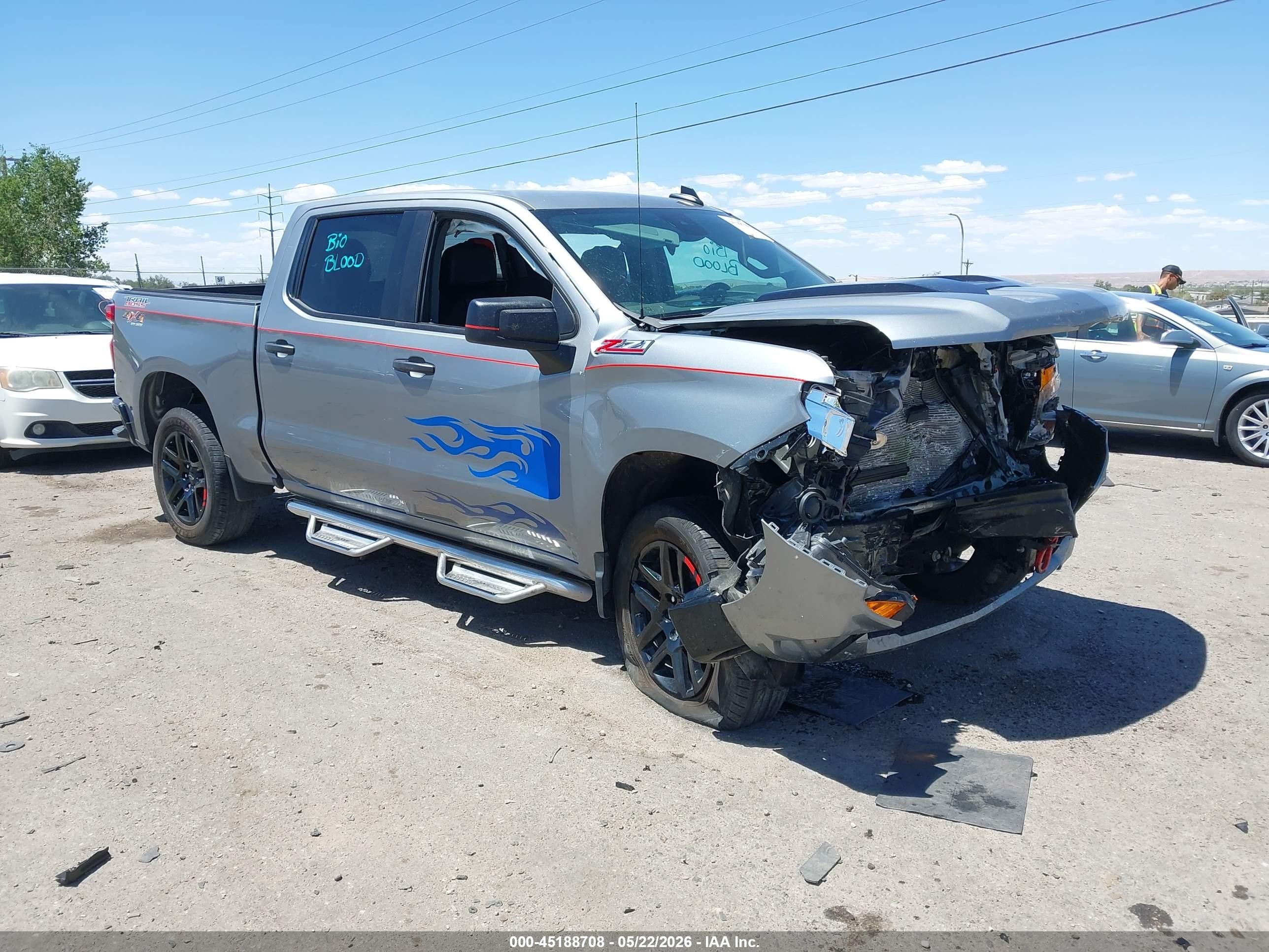 2025 Chevrolet Silverado 1500 Custom Trail Boss, VIN 3GCUKCED7SG374810 — Biohazard / chemical