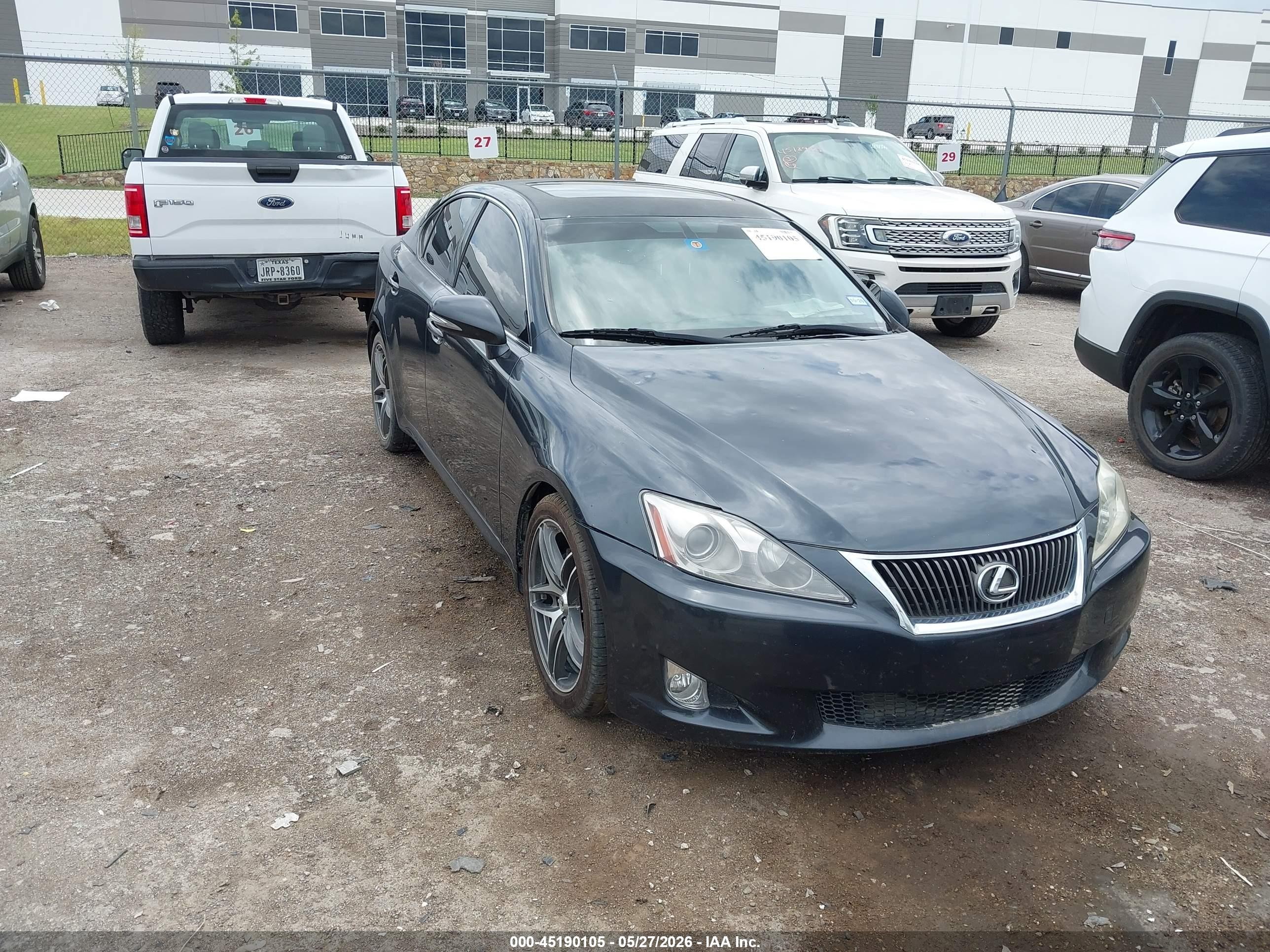 2010 Lexus IS 250, VIN JTHBF5C27A5124593 — Hail