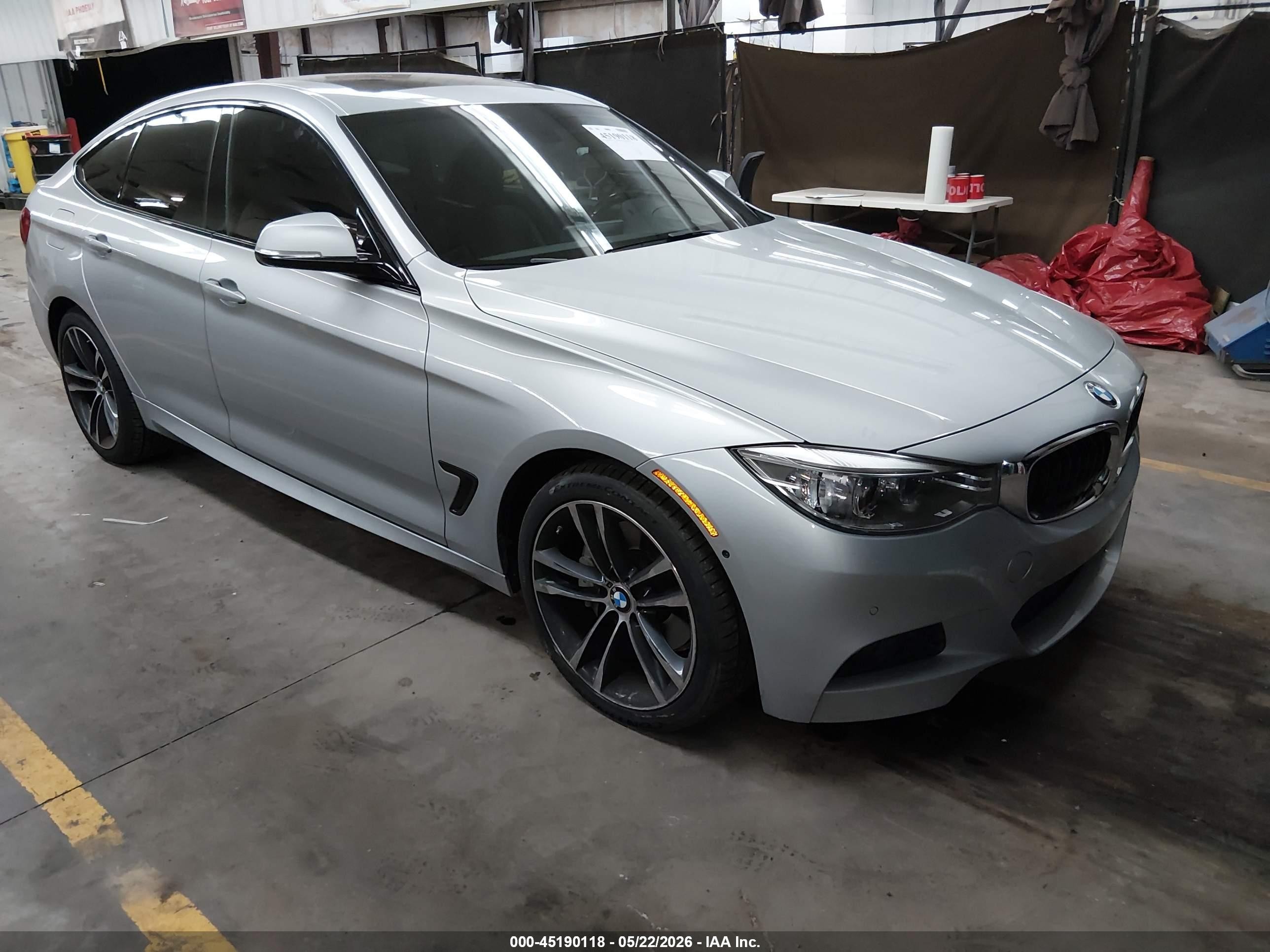 2014 BMW 3 Series 335i Gran Turismo xDrive, VIN WBA3X9C53ED153571 — Rear end