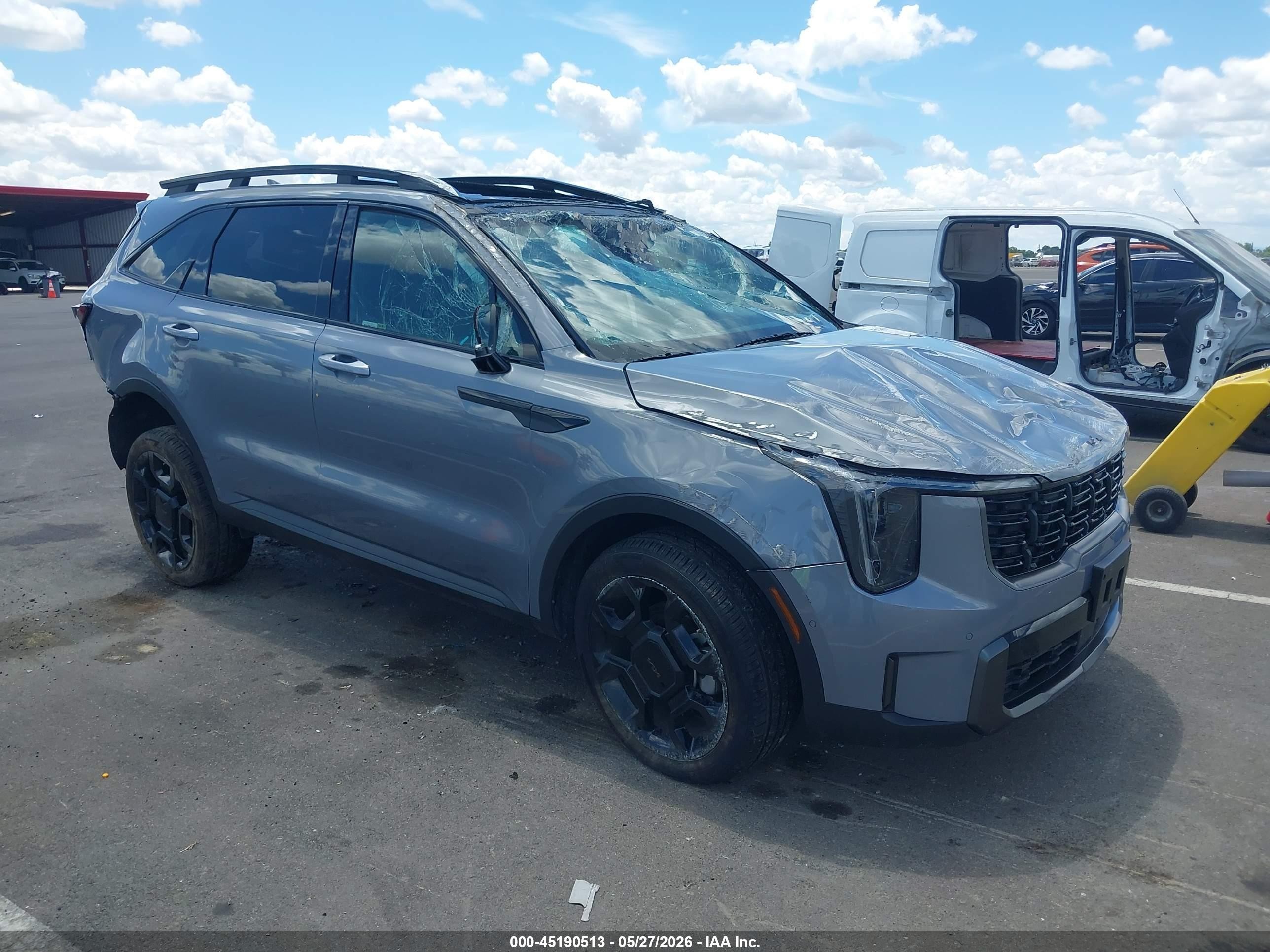2025 Kia Sorento X-Line SX, VIN 5XYRKDJF1SG369071 — Rollover