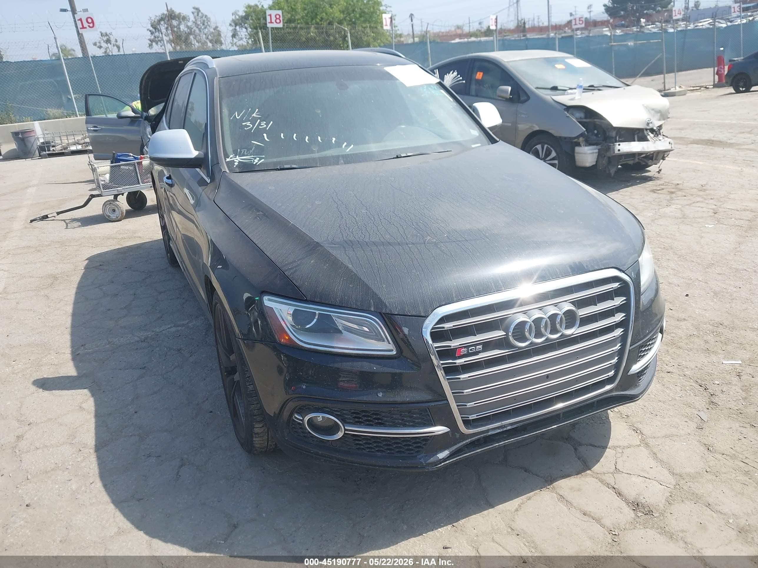 2015 Audi SQ5 Premium Plus, VIN WA1CGAFP7FA036638 — Repossession