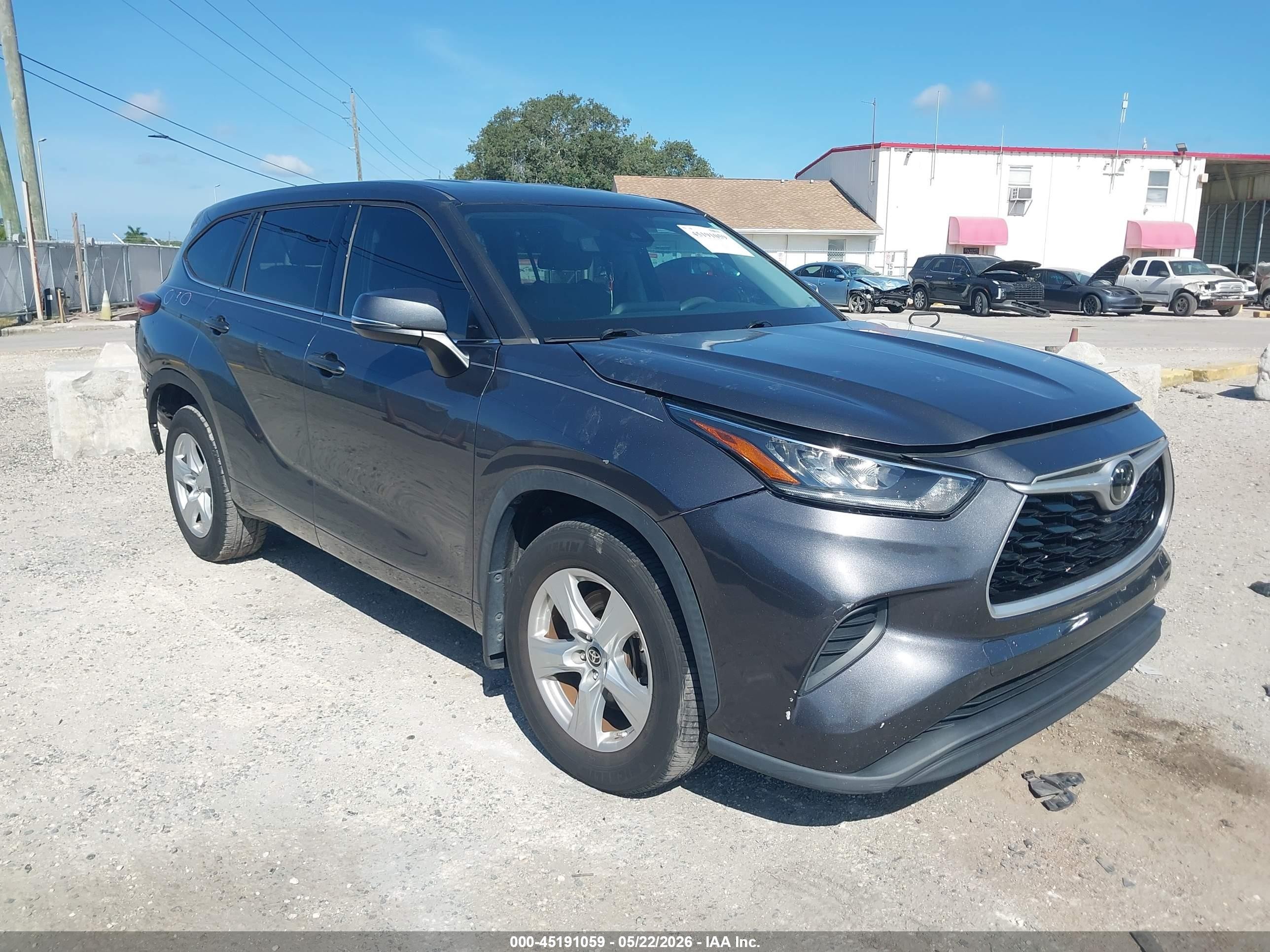 2020 Toyota Highlander L, VIN 5TDCZRBH2LS042861 — Rear end